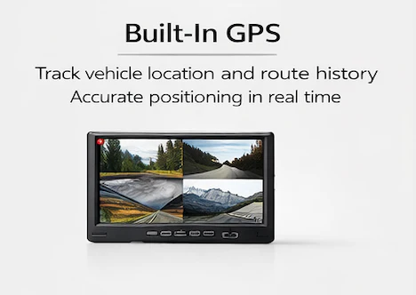CJ INDUSTRIES 4-Channel (1080P HD) Truck Fleet Camera Monitoring System with DVR/GPS/4G and Storage - Image 7
