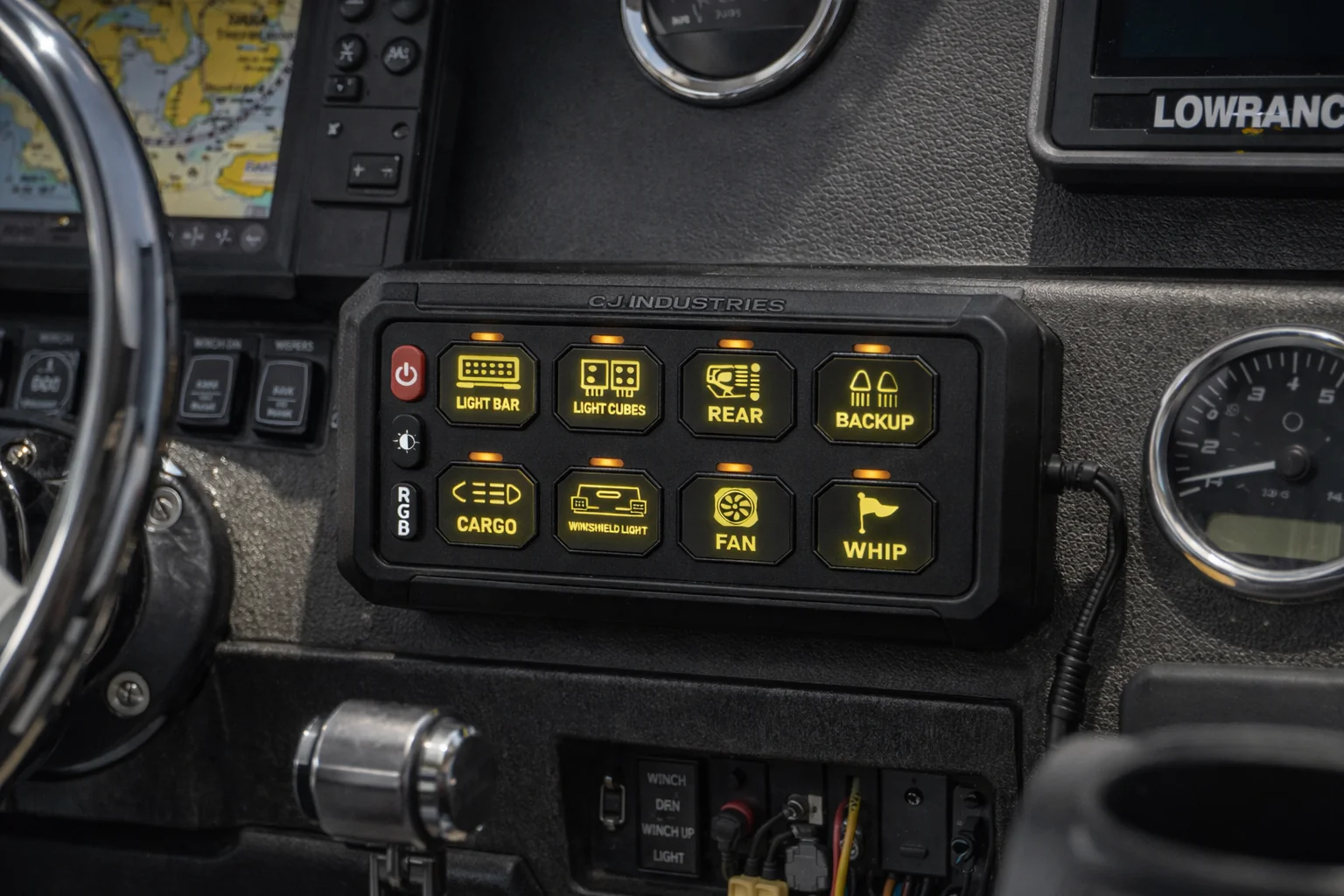 CJ Industries 8 Gang 4x4 Switch Control Circuit Panel 12v/24v (with Bluetooth) - Image 10