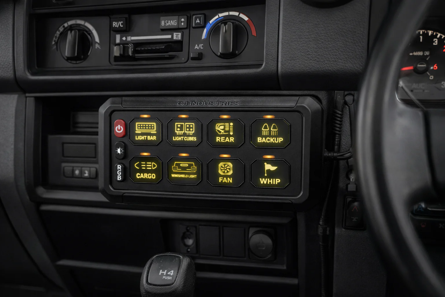 CJ Industries 8 Gang 4x4 Switch Control Circuit Panel 12v/24v (with Bluetooth) - Image 9