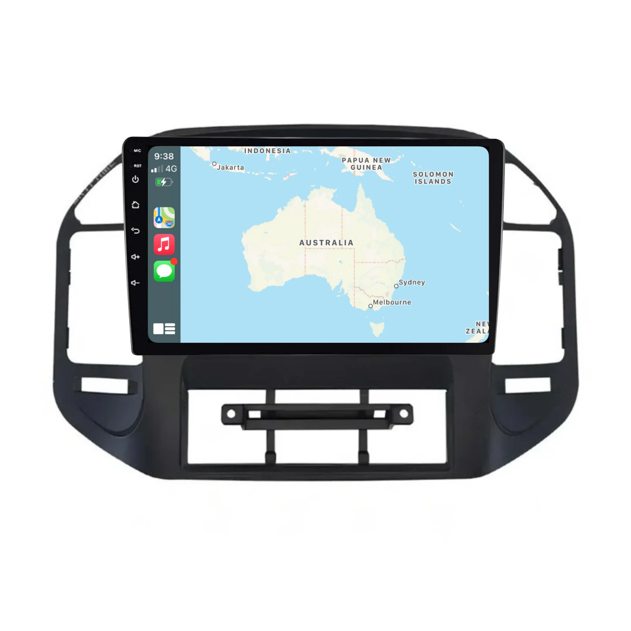 Mitsubishi Pajero V73 with cutout (2000-2006) Plug & Play Head Unit Upgrade Kit: Car Radio with Wireless & Wired Apple CarPlay & Android Auto - Image 3