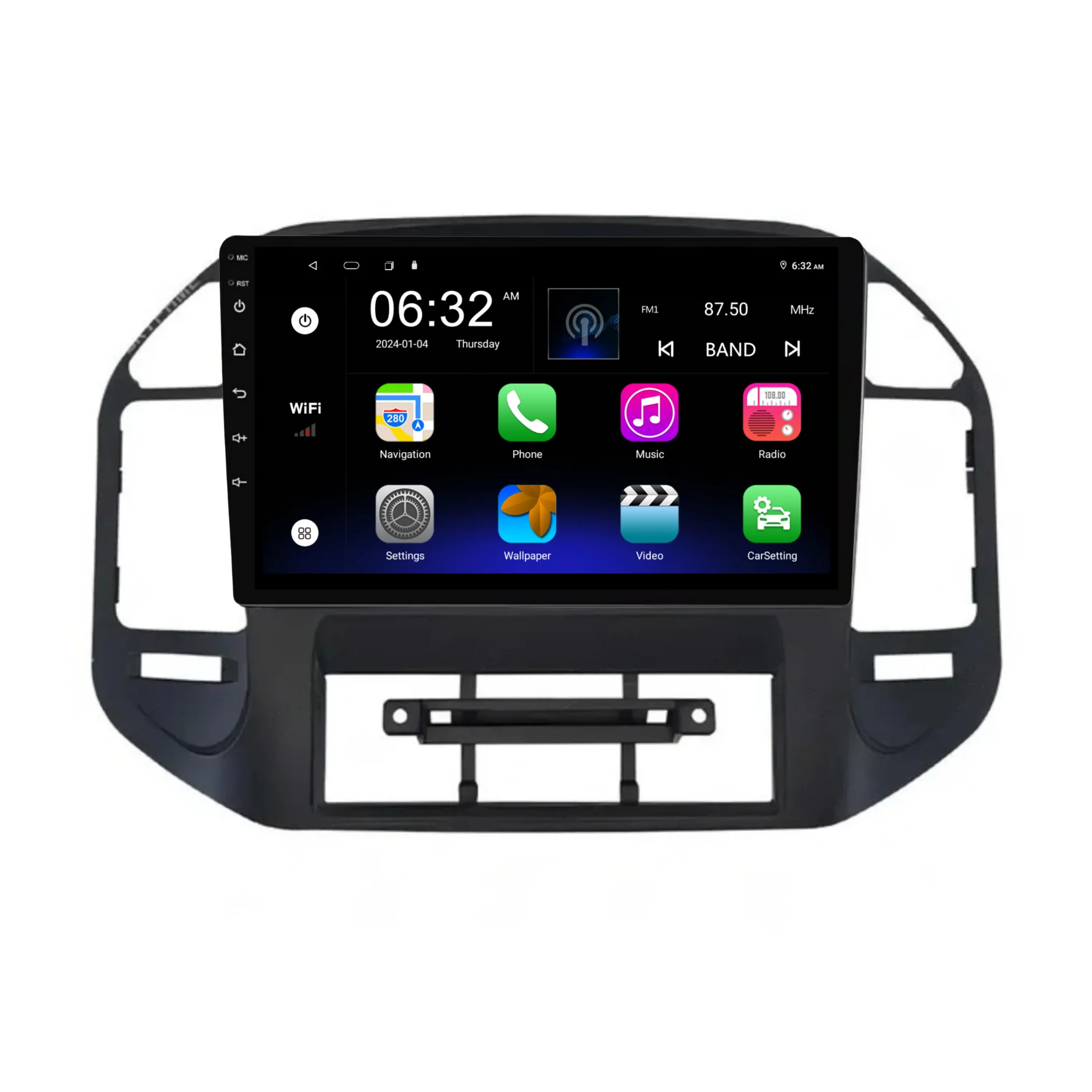 Mitsubishi Pajero V73 with cutout (2000-2006) Plug & Play Head Unit Upgrade Kit: Car Radio with Wireless & Wired Apple CarPlay & Android Auto - Image 6