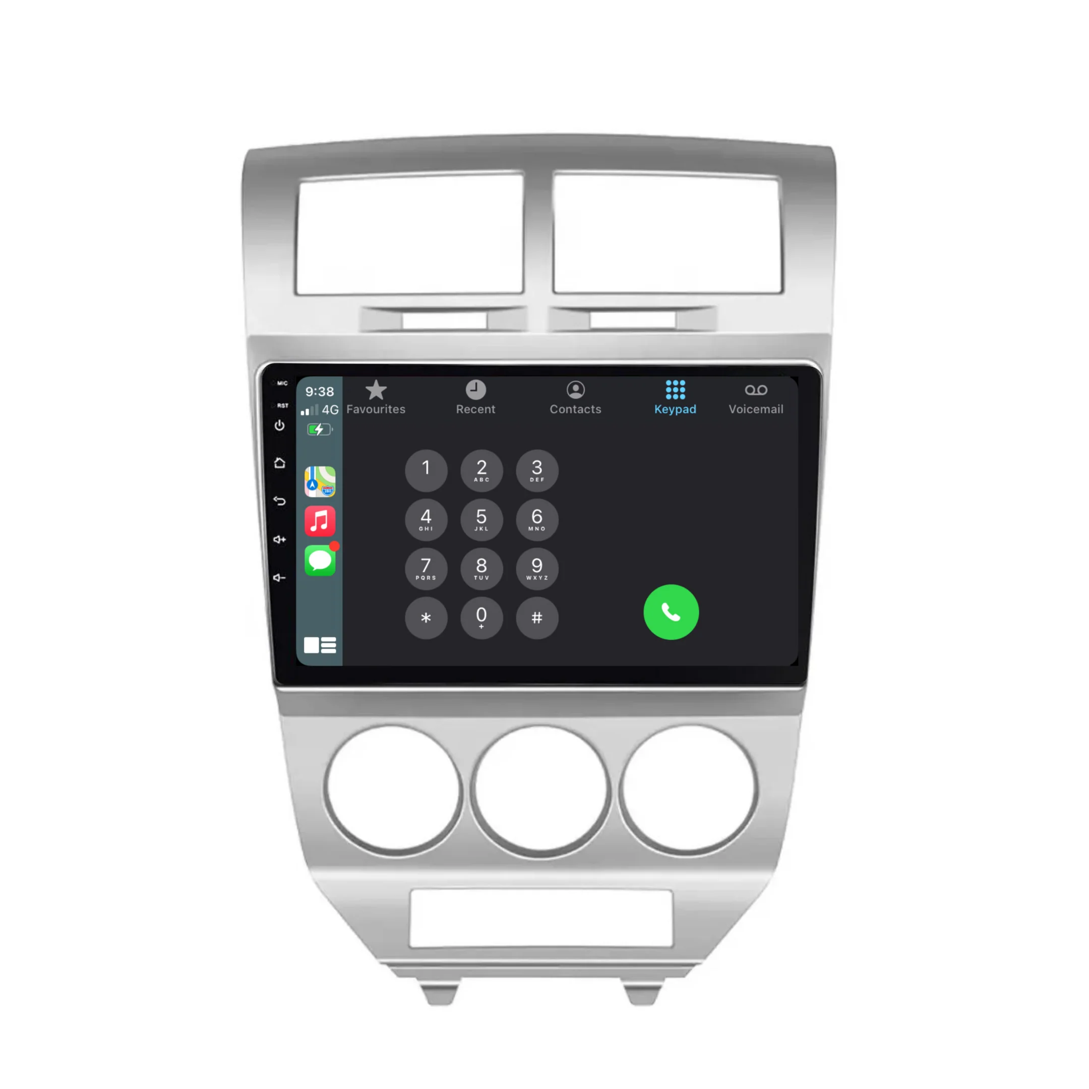 Dodge Caliber (2009-2012) Plug & Play Head Unit Upgrade Kit: Car Radio with Wireless & Wired Apple CarPlay & Android Auto - Image 3