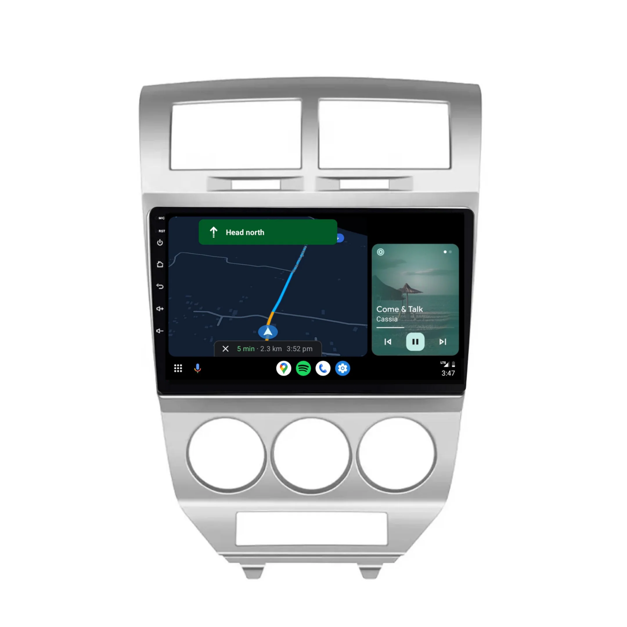Dodge Caliber (2009-2012) Plug & Play Head Unit Upgrade Kit: Car Radio with Wireless & Wired Apple CarPlay & Android Auto - Image 4