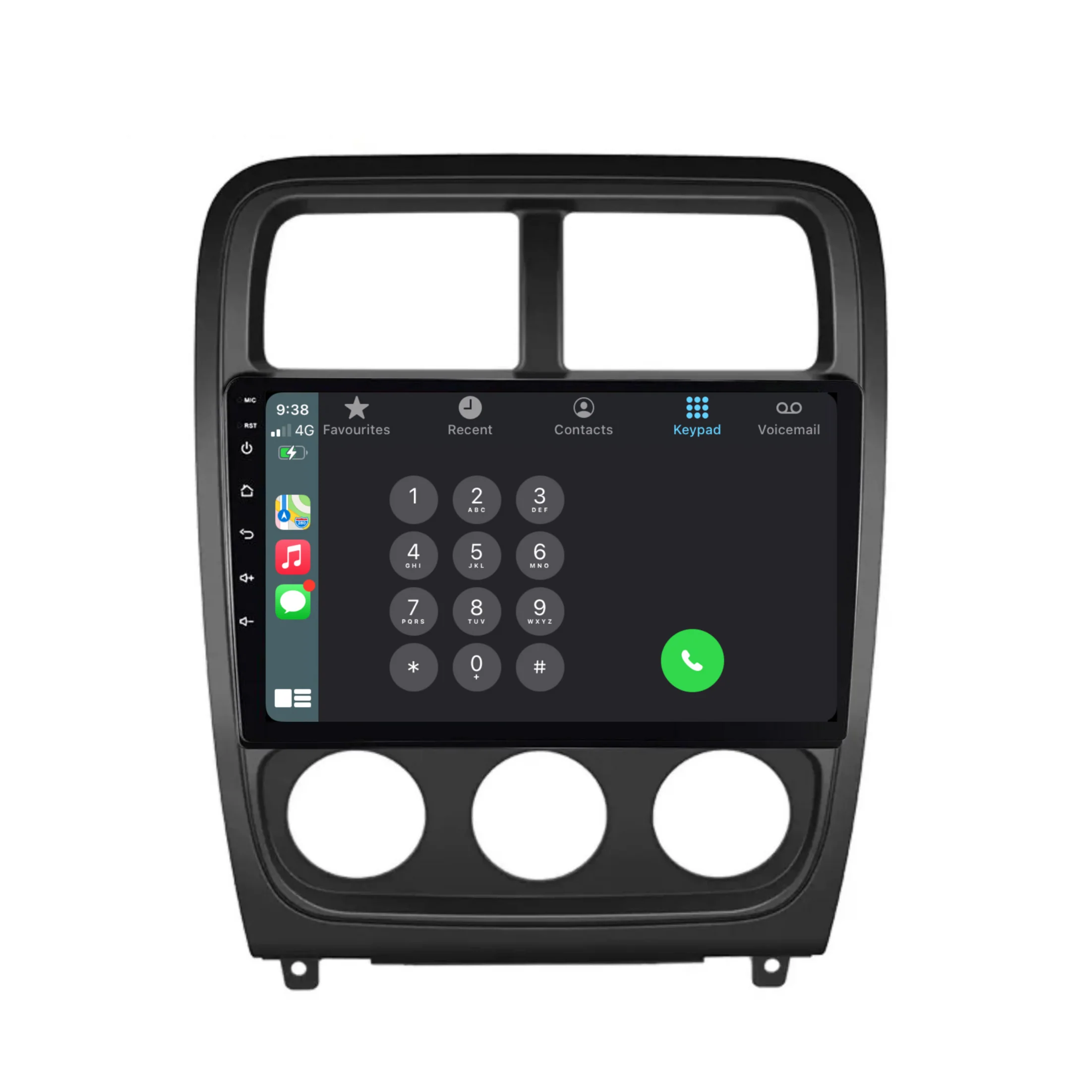 Dodge Caliber (2010-2012) Plug & Play Head Unit Upgrade Kit: Car Radio with Wireless & Wired Apple CarPlay & Android Auto - Image 3