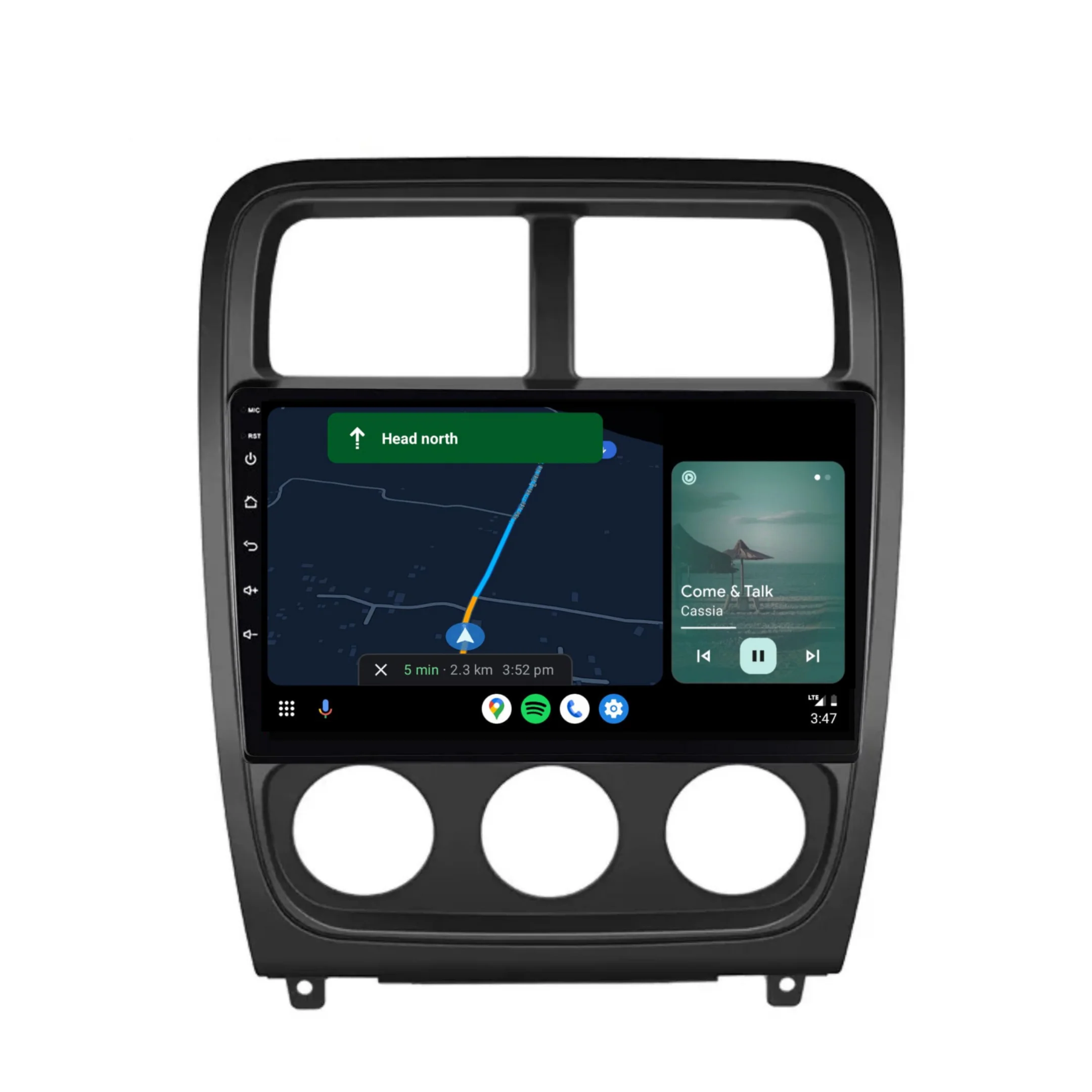 Dodge Caliber (2010-2012) Plug & Play Head Unit Upgrade Kit: Car Radio with Wireless & Wired Apple CarPlay & Android Auto - Image 4