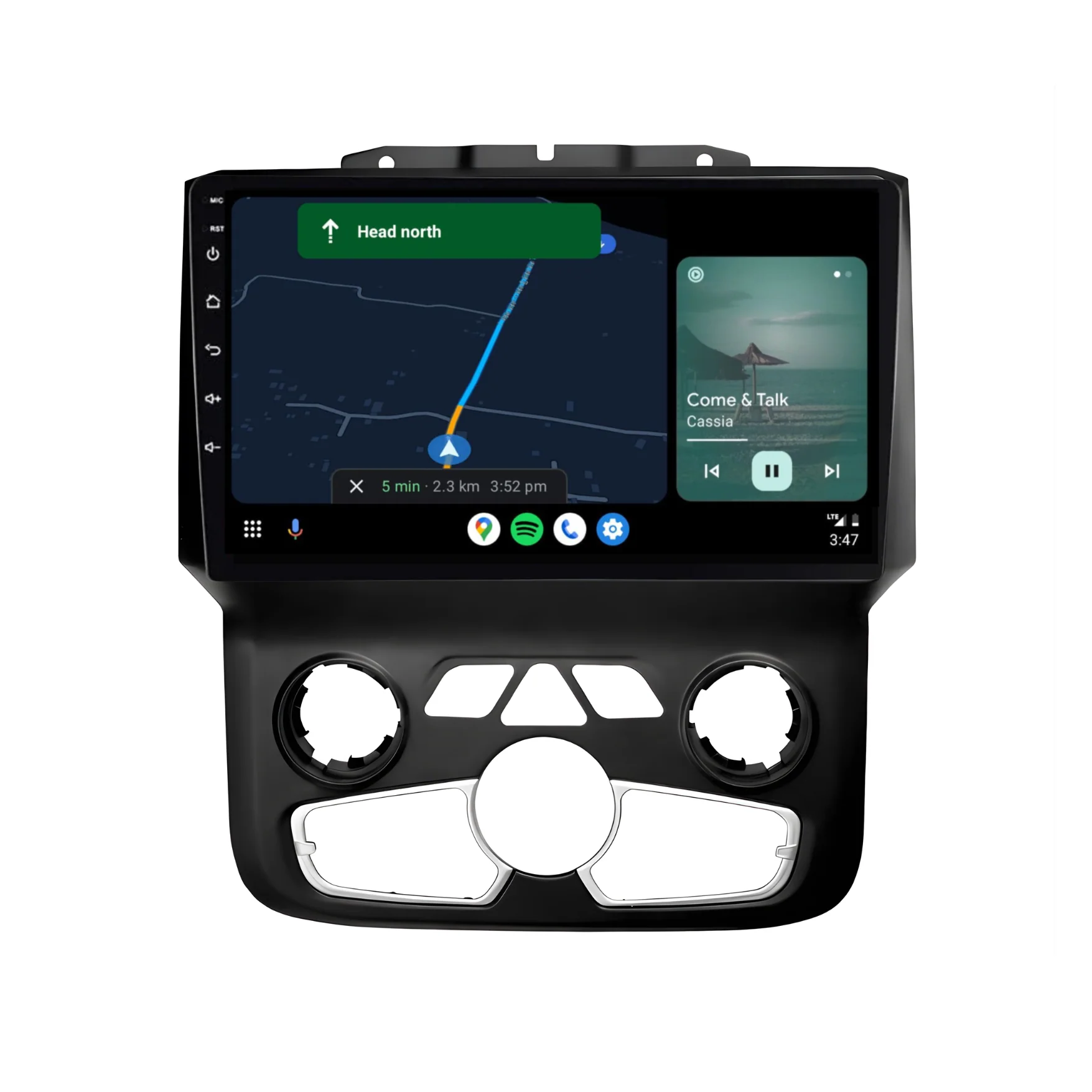 Dodge RAM 1500/2500 (2013-2019) Plug & Play Head Unit Upgrade Kit: Car Radio with Wireless & Wired Apple CarPlay & Android Auto - Image 4