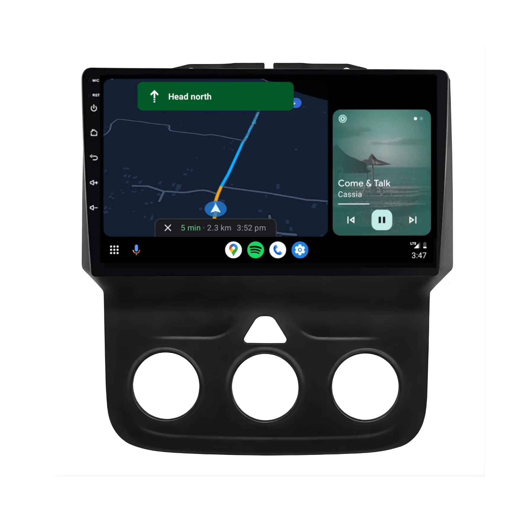 Dodge RAM 1500/5500 (2013-2019) Plug & Play Head Unit Upgrade Kit: Car Radio with Wireless & Wired Apple CarPlay & Android Auto - Image 4