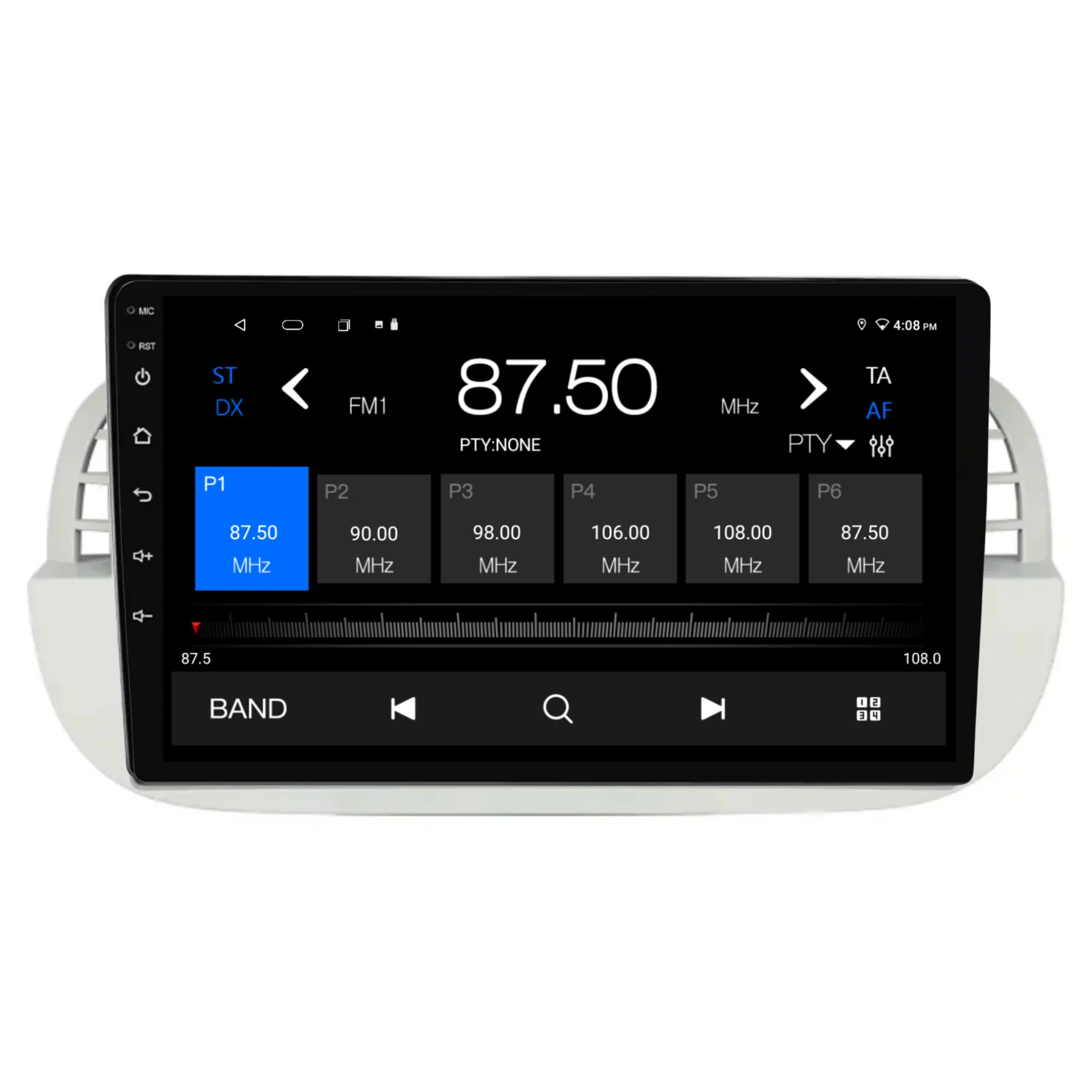 Fiat 500 (2007-2015) SILVER Plug & Play Head Unit Upgrade Kit: Car Radio with Wireless & Wired Apple CarPlay & Android Auto - Image 5