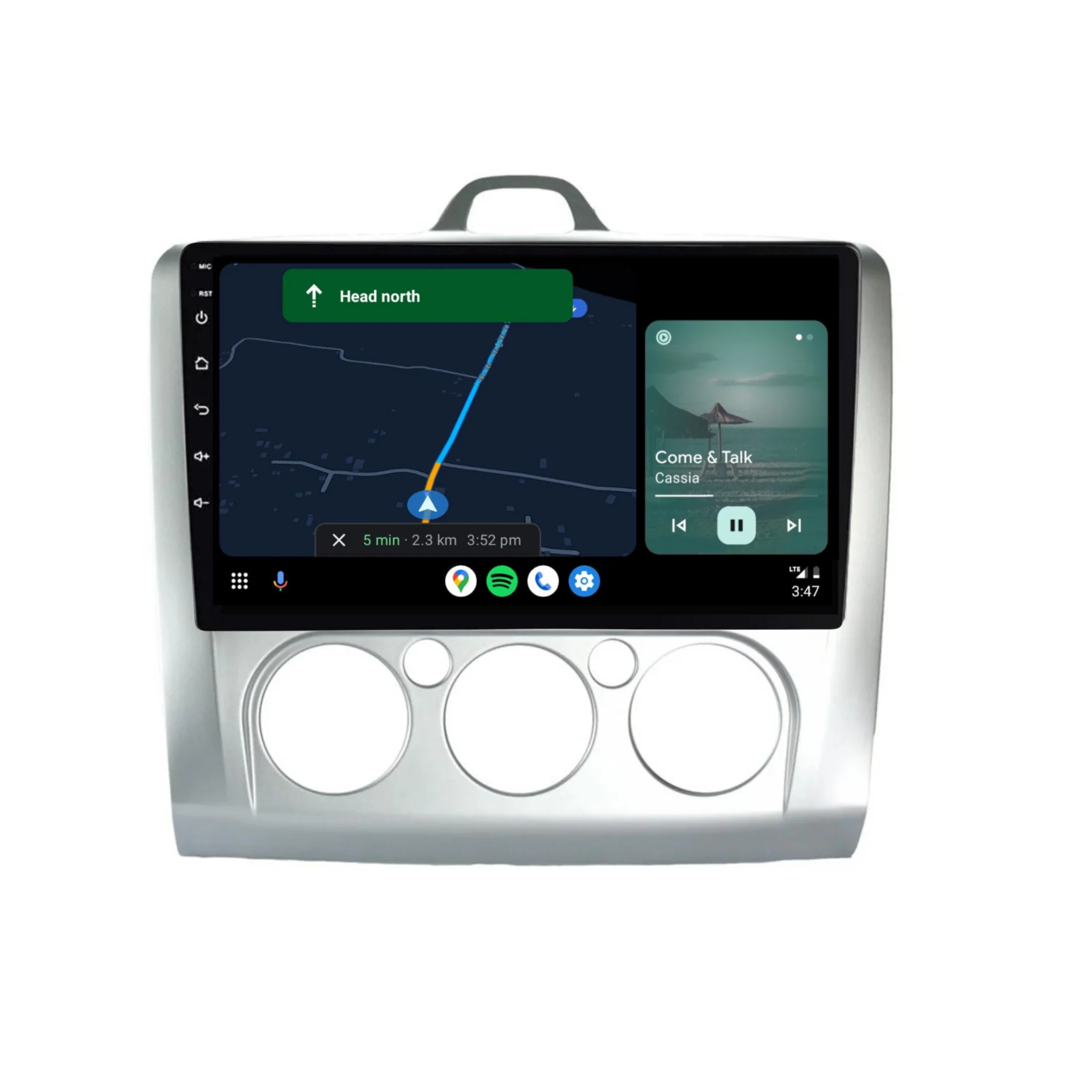 Ford Focus Manual AC (2005-2012) Plug & Play Head Unit Upgrade Kit: Car Radio with Wireless & Wired Apple CarPlay & Android Auto - Image 4