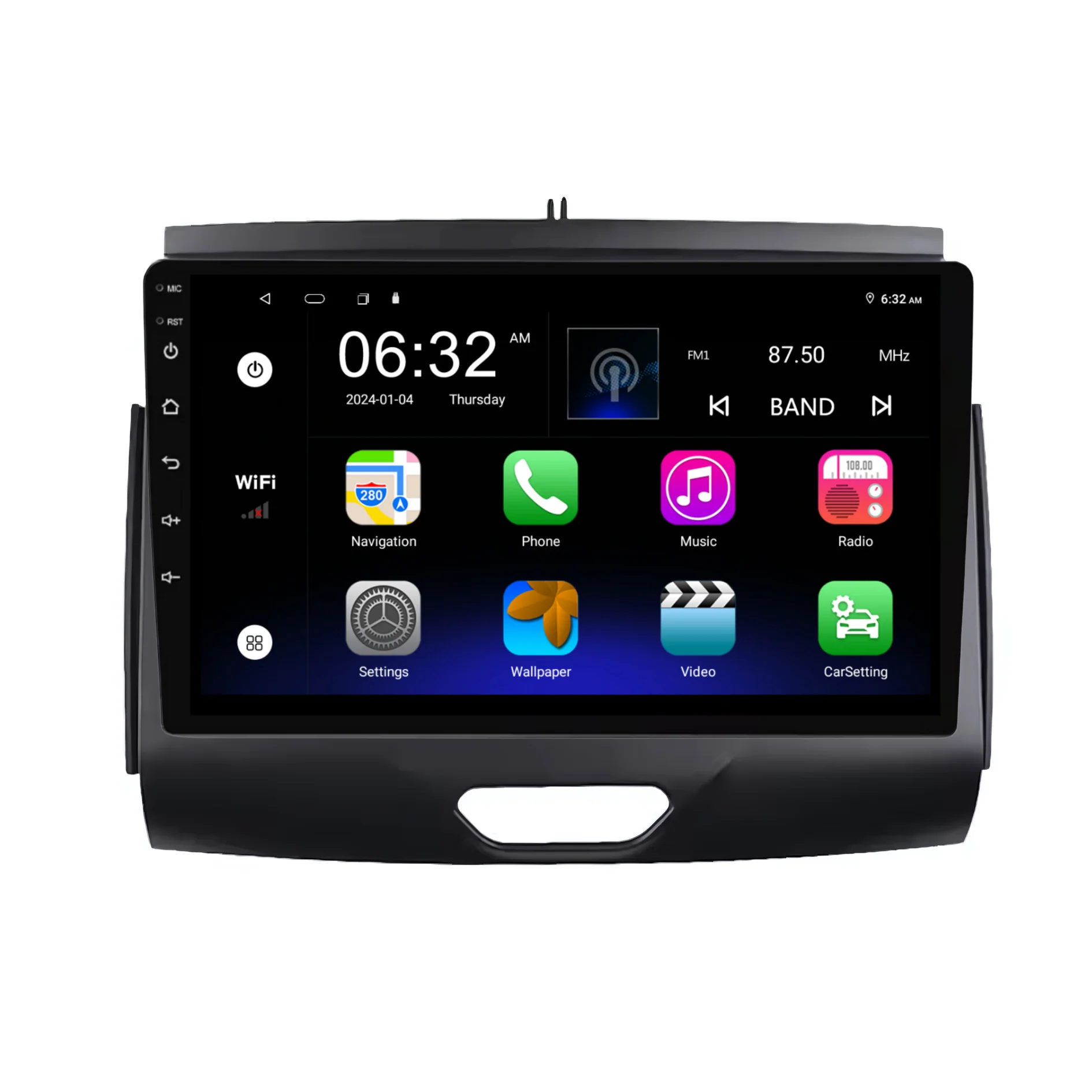 Ford Ranger / Everest BLACK (2015-2020) Plug & Play Head Unit Upgrade Kit: Car Radio with Wireless & Wired Apple CarPlay & Android Auto - Image 8