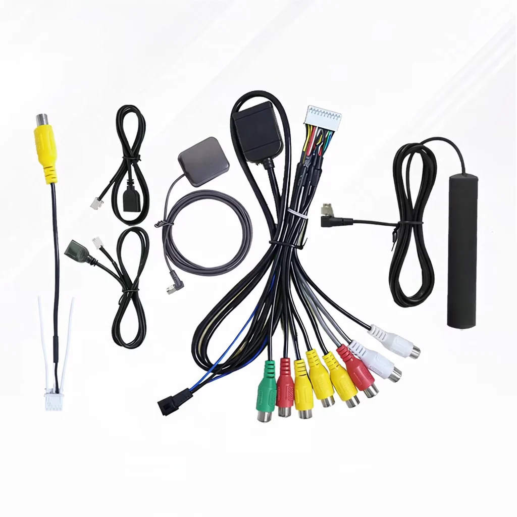 Head Unit Accessory Cable Pack (RCA/Camera Input/USB/GPS/4G Antenna)