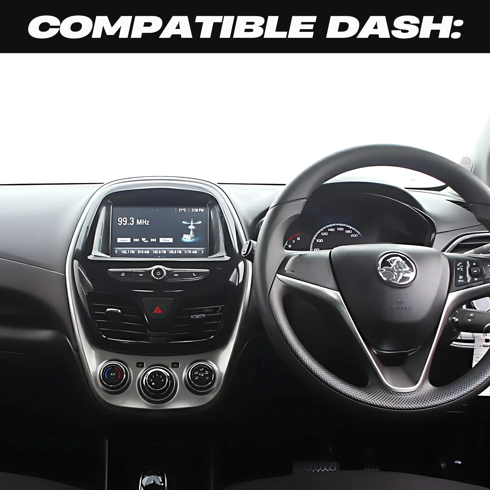Holden Barina Spark (2016-2025) Plug & Play Head Unit Upgrade Kit: Car Radio with Wireless & Wired Apple CarPlay & Android Auto - Image 2