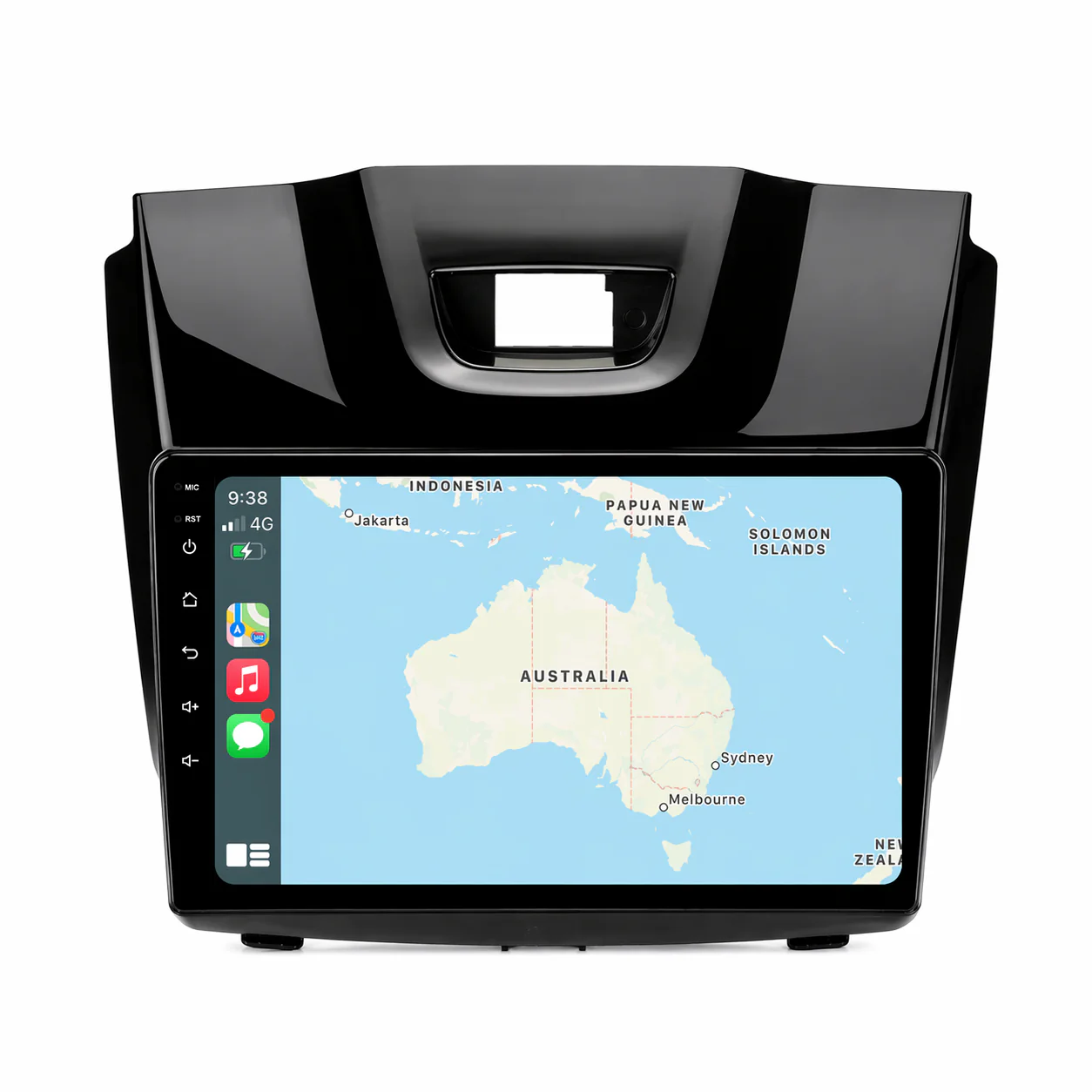 Holden Colorado GLOSS PIANO BLACK (2012-2016) Plug & Play Head Unit Upgrade Kit: Car Radio with Wireless & Wired Apple CarPlay & Android Auto (MyLink Compatible) - Image 3