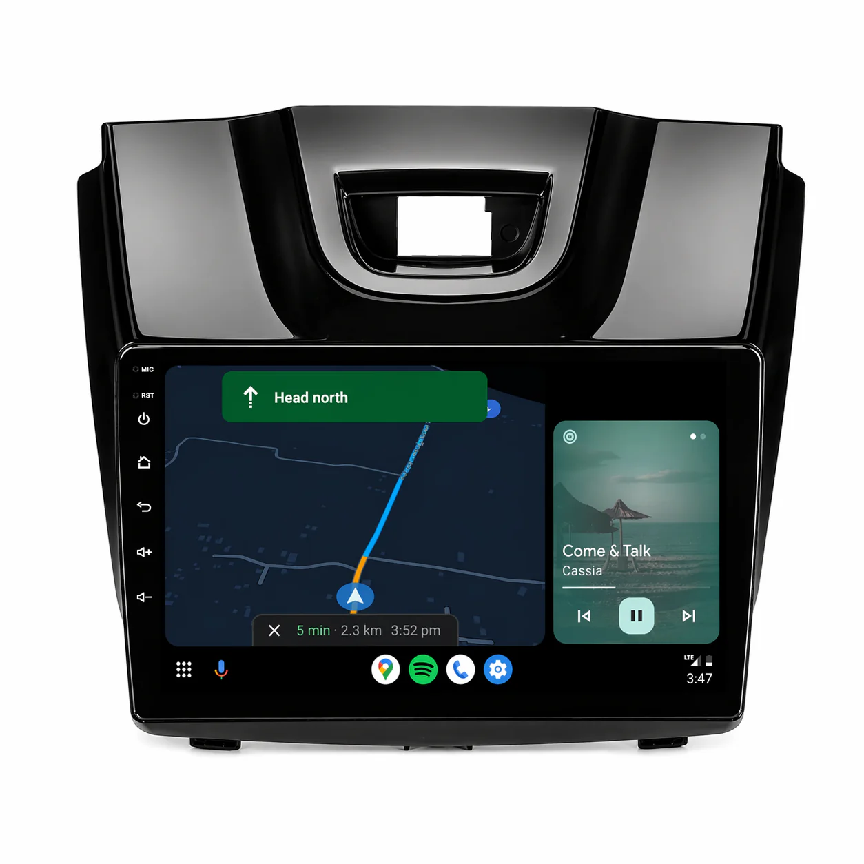 Holden Colorado GLOSS PIANO BLACK (2012-2016) Plug & Play Head Unit Upgrade Kit: Car Radio with Wireless & Wired Apple CarPlay & Android Auto (MyLink Compatible) - Image 6