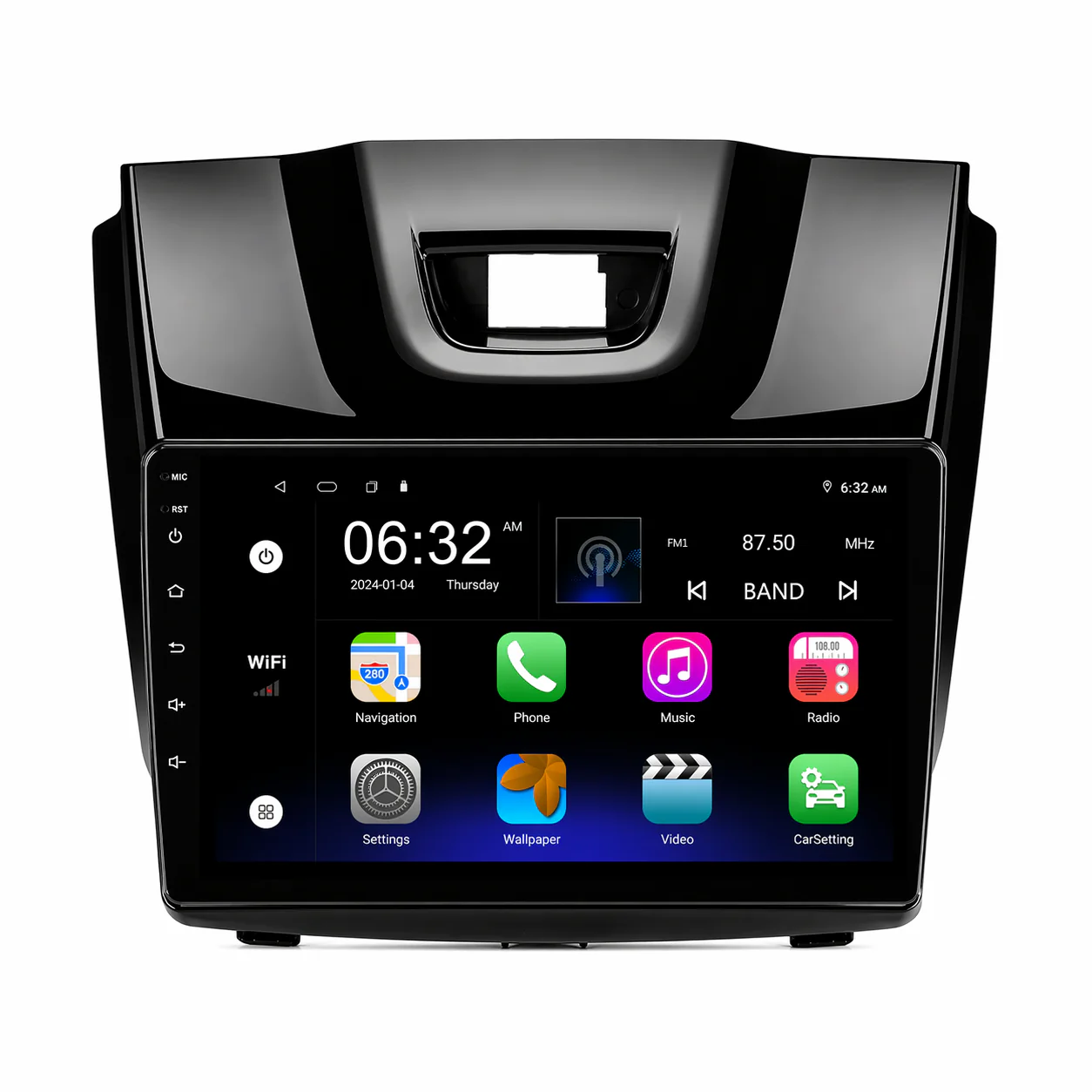 Holden Colorado GLOSS PIANO BLACK (2012-2016) Plug & Play Head Unit Upgrade Kit: Car Radio with Wireless & Wired Apple CarPlay & Android Auto (MyLink Compatible) - Image 7