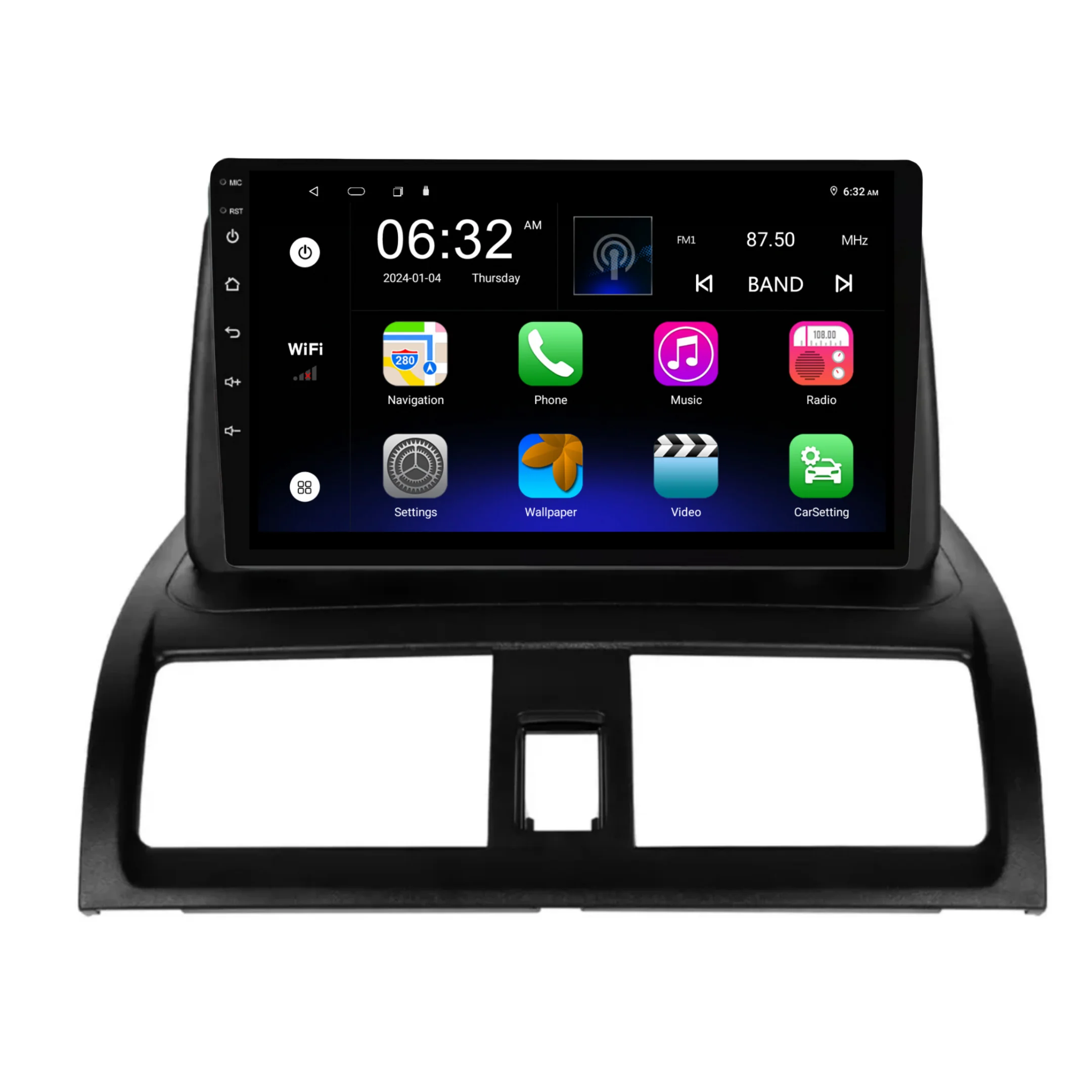 Honda Accord (2002-2008) Top Mount Plug & Play Head Unit Upgrade Kit: Car Radio with Wireless & Wired Apple CarPlay & Android Auto - Image 2