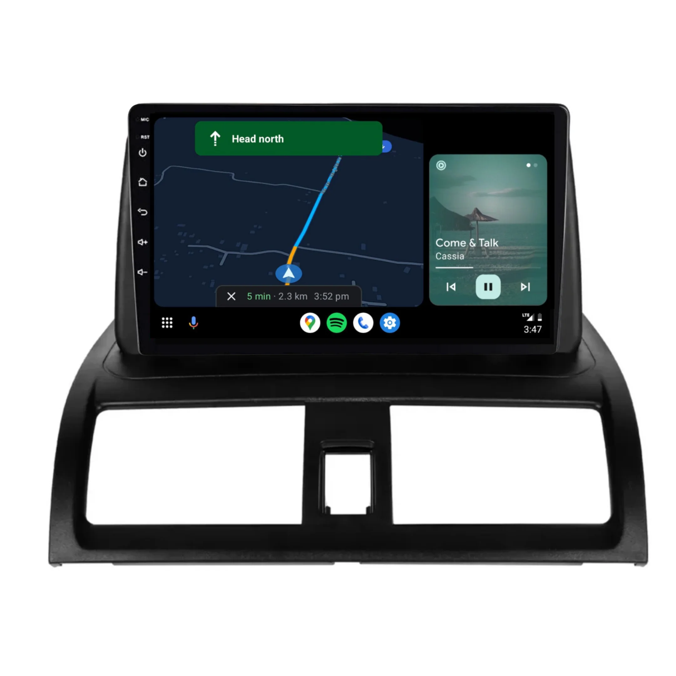 Honda Accord (2002-2008) Top Mount Plug & Play Head Unit Upgrade Kit: Car Radio with Wireless & Wired Apple CarPlay & Android Auto - Image 3