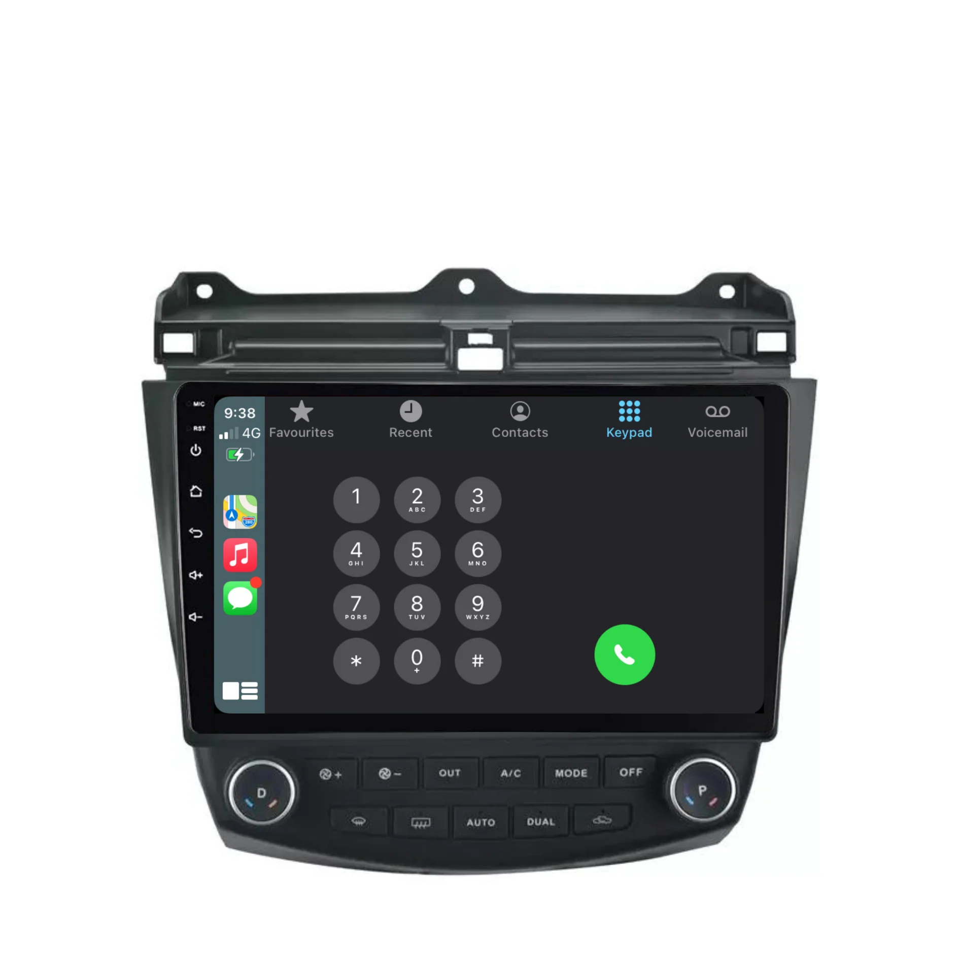 Honda Accord Euro (2003-2007) Plug & Play Head Unit Upgrade Kit: Car Radio with Wireless & Wired Apple CarPlay & Android Auto - Image 3