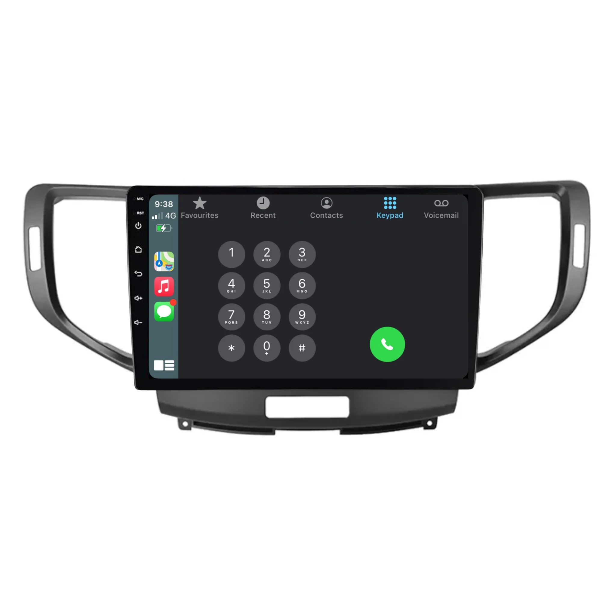 Honda Accord Euro (2008-2012) Plug & Play Head Unit Upgrade Kit: Car Radio with Wireless & Wired Apple CarPlay & Android Auto - Image 4