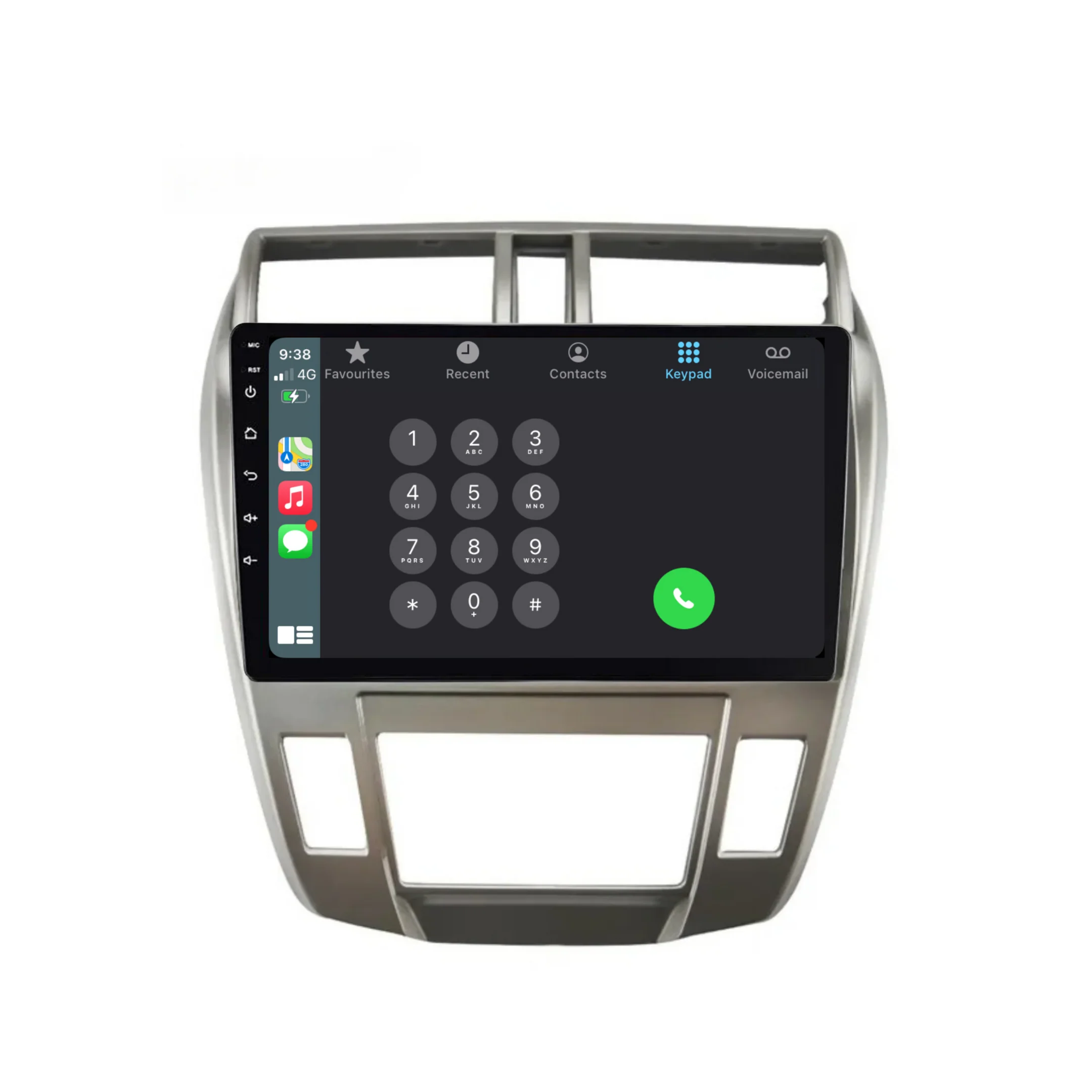 Honda City (2008-2013) AUTO AC Plug & Play Head Unit Upgrade Kit: Car Radio with Wireless & Wired Apple CarPlay & Android Auto - Image 3