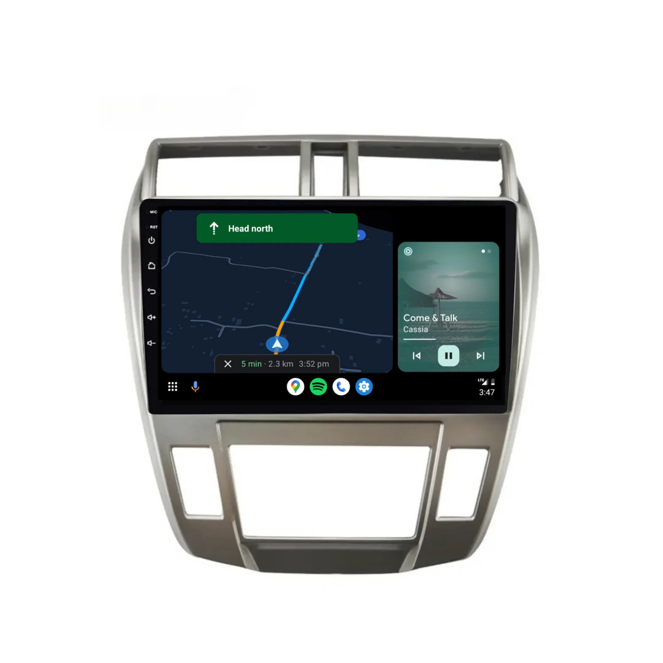 Honda City (2008-2013) AUTO AC Plug & Play Head Unit Upgrade Kit: Car Radio with Wireless & Wired Apple CarPlay & Android Auto - Image 4