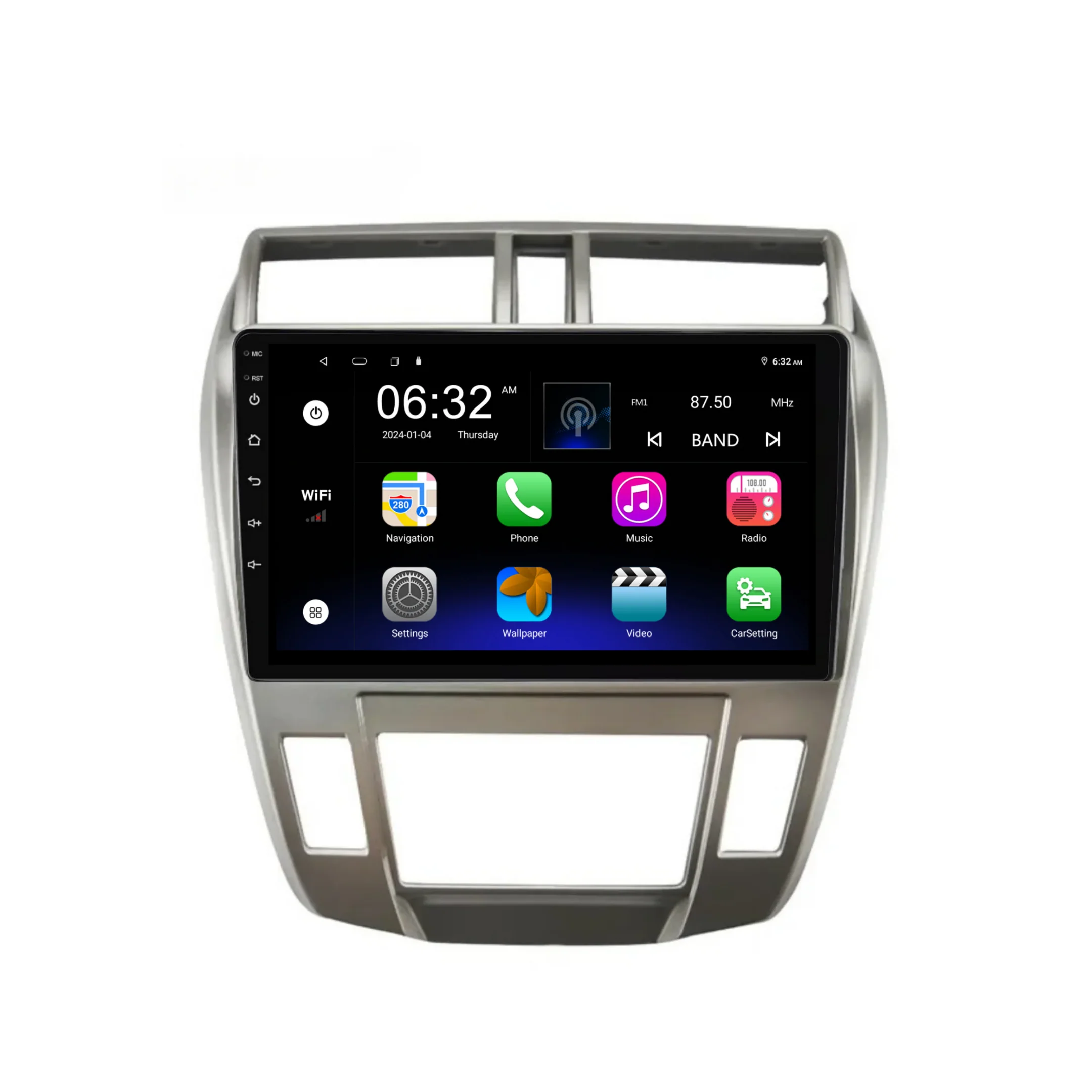 Honda City (2008-2013) AUTO AC Plug & Play Head Unit Upgrade Kit: Car Radio with Wireless & Wired Apple CarPlay & Android Auto - Image 6