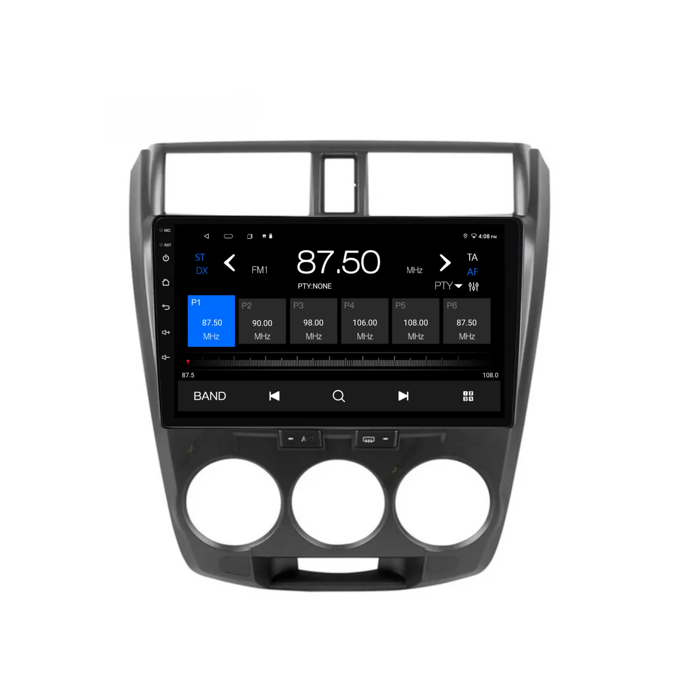 Honda City (2008-2013) MANUAL AC Plug & Play Head Unit Upgrade Kit: Car Radio with Wireless & Wired Apple CarPlay & Android Auto - Image 5