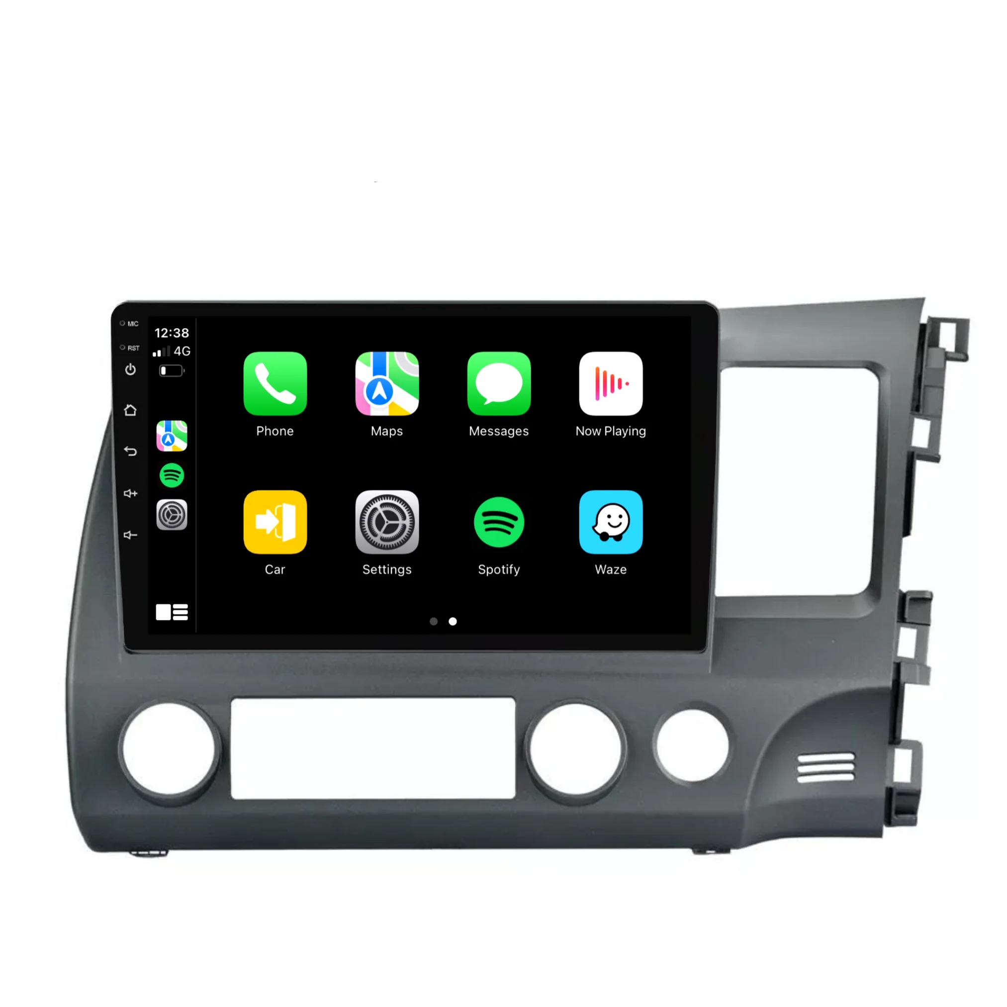 Honda Civic (2007-2011) Plug & Play Head Unit Upgrade Kit: Car Radio with Wireless & Wired Apple CarPlay & Android Auto - Image 2