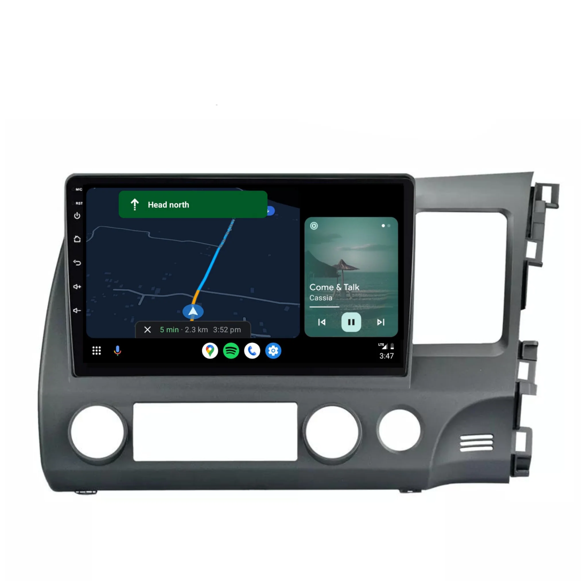 Honda Civic (2007-2011) Plug & Play Head Unit Upgrade Kit: Car Radio with Wireless & Wired Apple CarPlay & Android Auto - Image 5