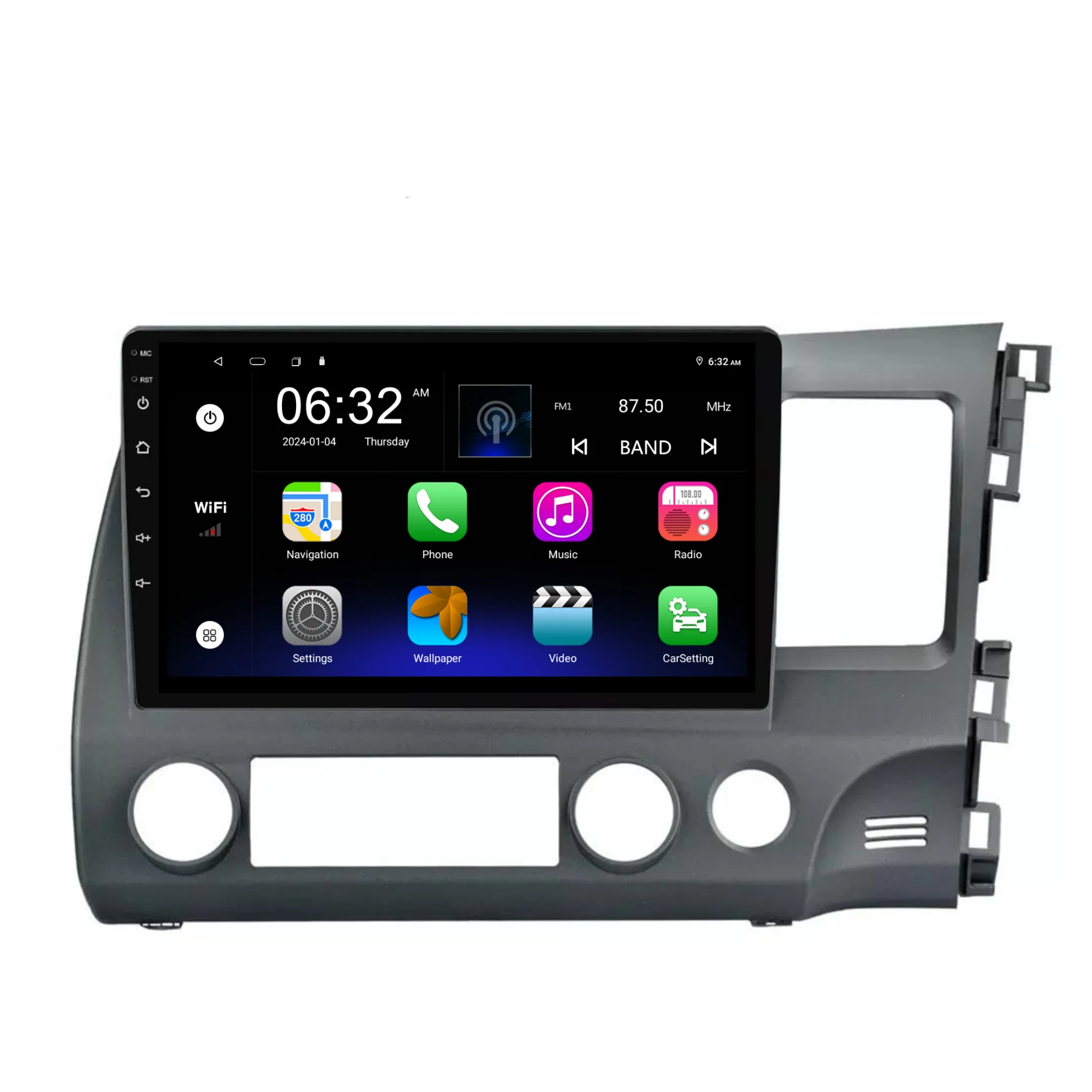 Honda Civic (2007-2011) Plug & Play Head Unit Upgrade Kit: Car Radio with Wireless & Wired Apple CarPlay & Android Auto - Image 7