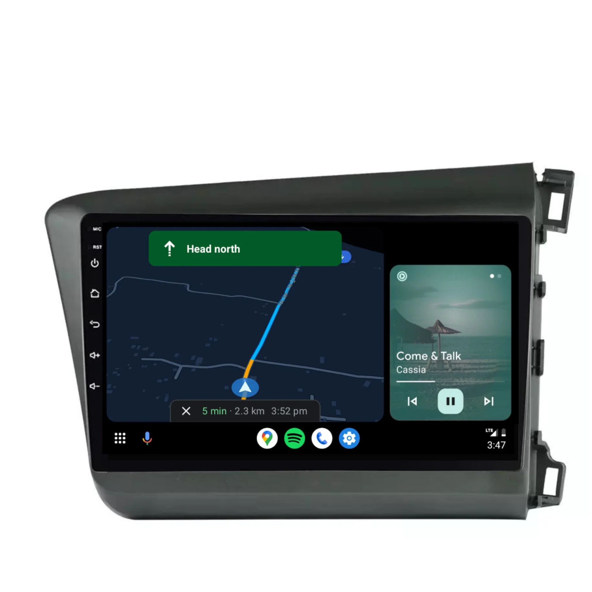 Honda Civic (2012-2015) Plug & Play Head Unit Upgrade Kit: Car Radio with Wireless & Wired Apple CarPlay & Android Auto - Image 5
