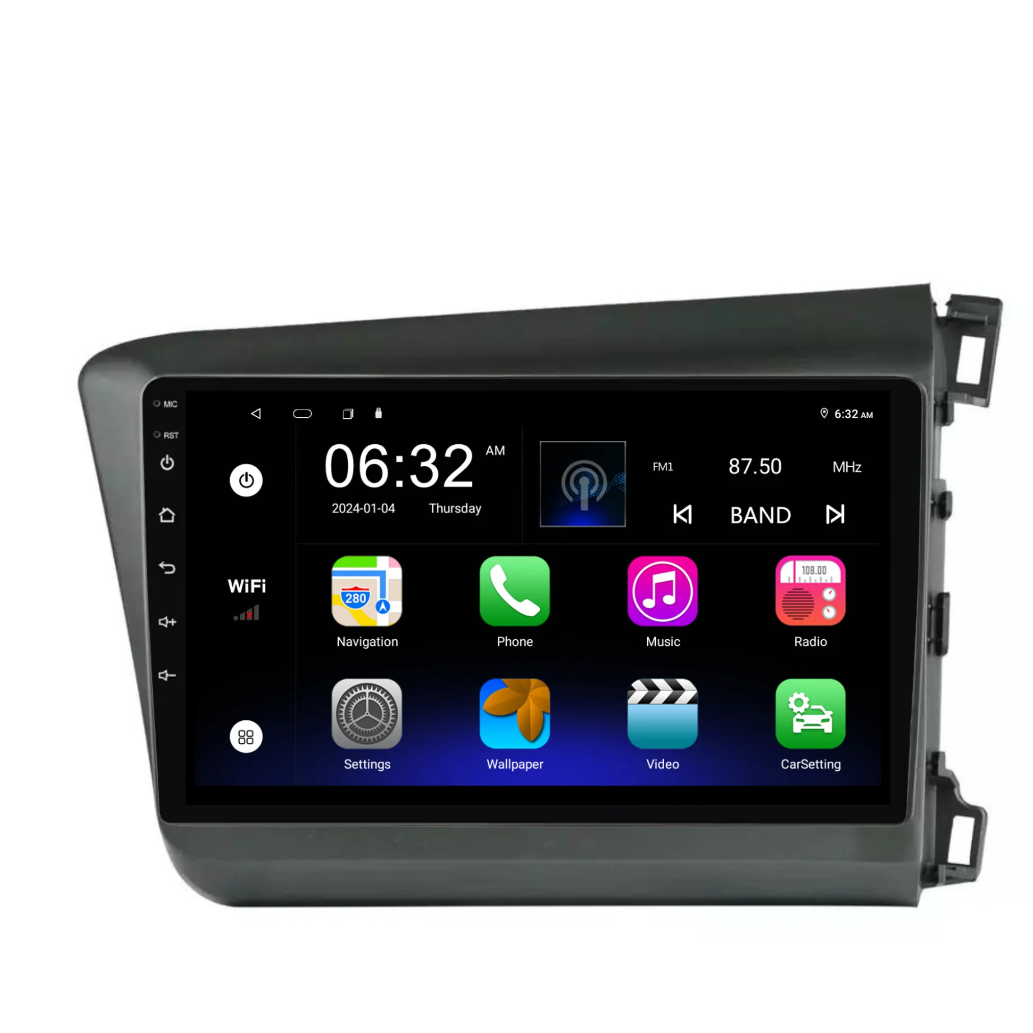 Honda Civic (2012-2015) Plug & Play Head Unit Upgrade Kit: Car Radio with Wireless & Wired Apple CarPlay & Android Auto - Image 7