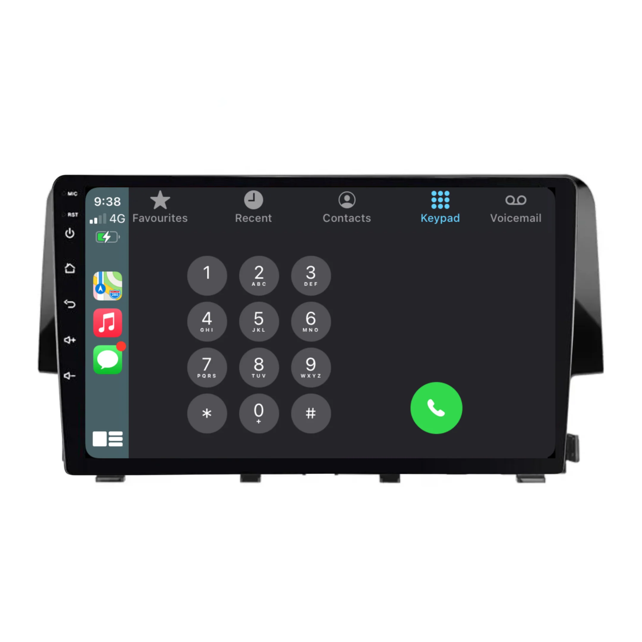 Honda Civic (2016-2020) Plug & Play Head Unit Upgrade Kit: Car Radio with Wireless & Wired Apple CarPlay & Android Auto - Image 4