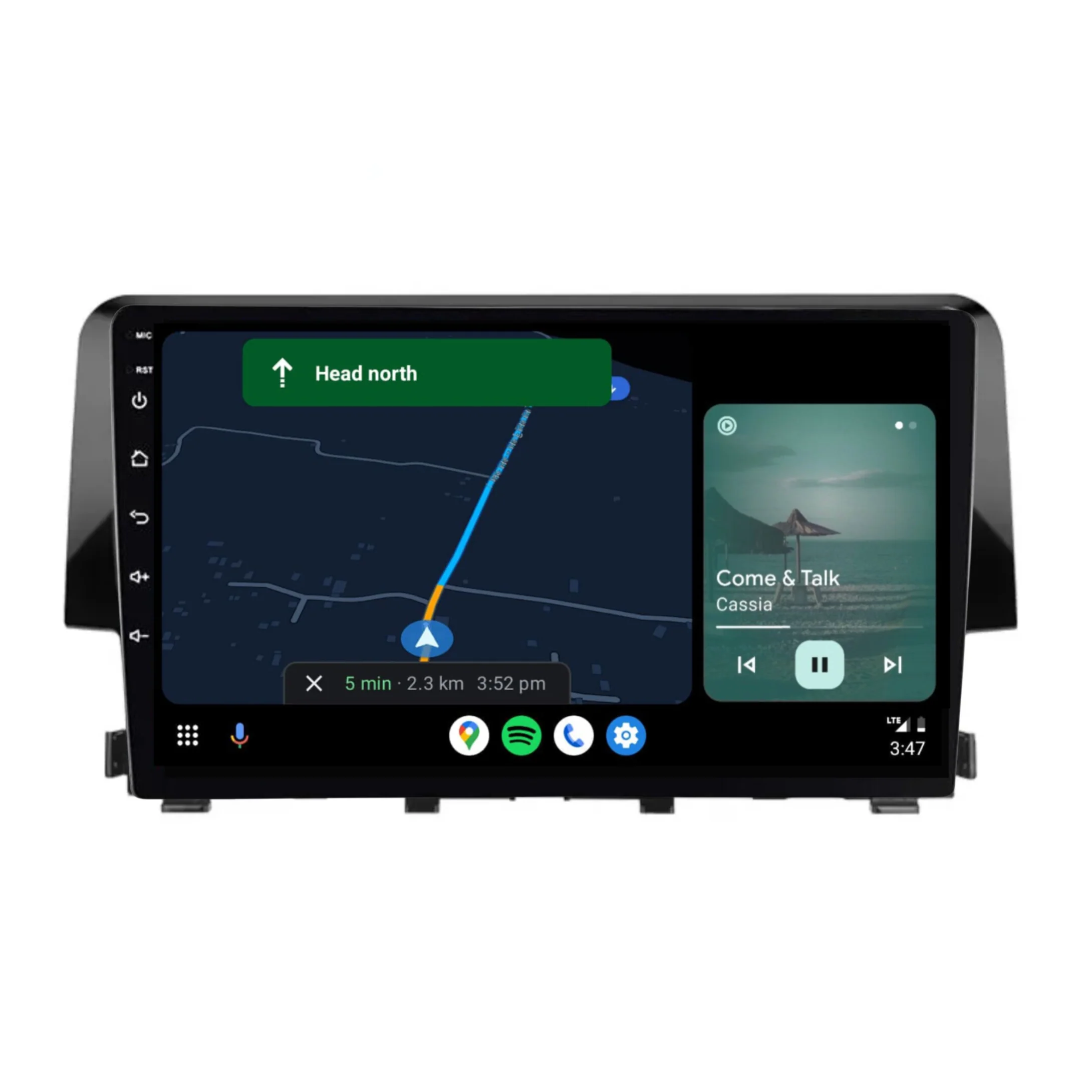 Honda Civic (2016-2020) Plug & Play Head Unit Upgrade Kit: Car Radio with Wireless & Wired Apple CarPlay & Android Auto - Image 5