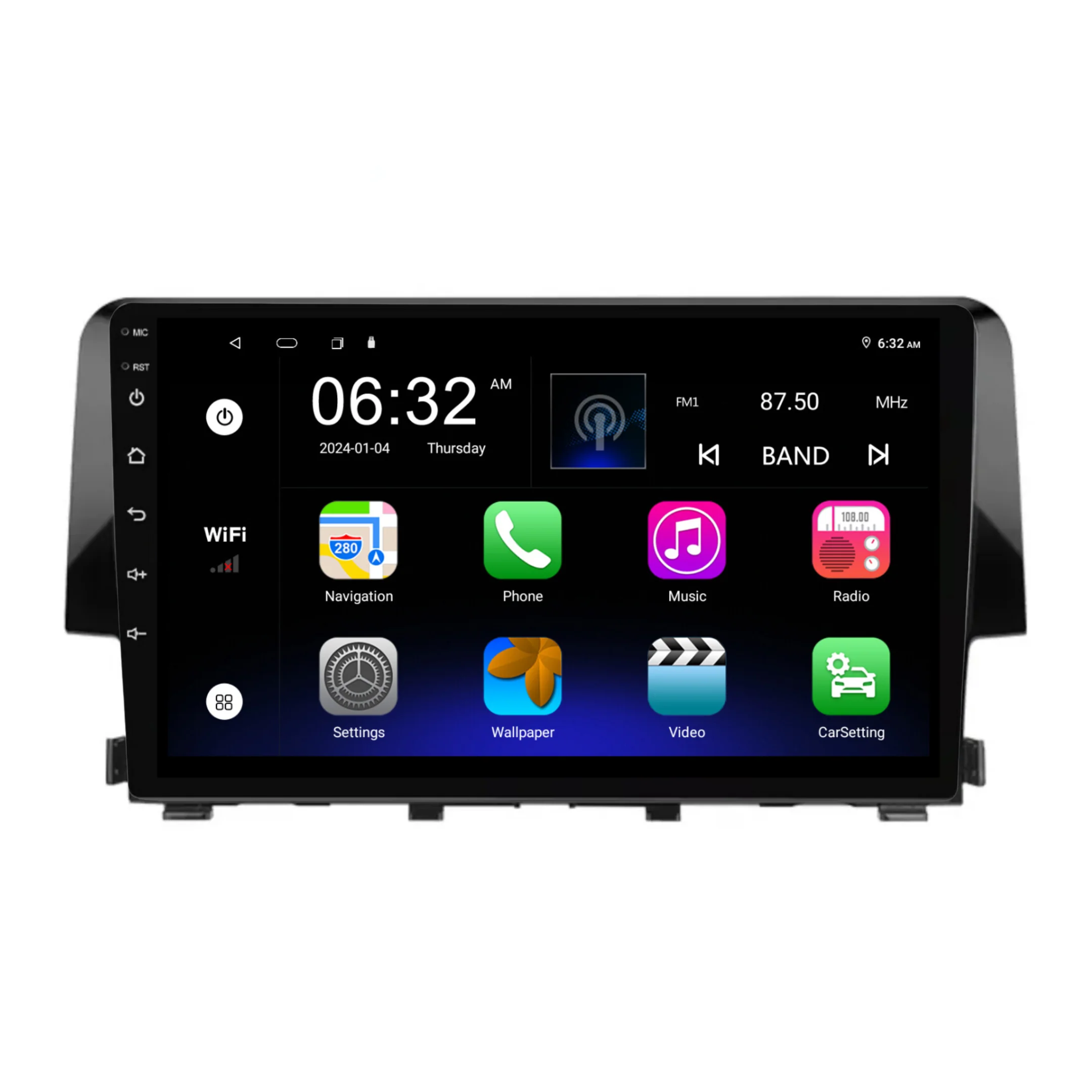 Honda Civic (2016-2020) Plug & Play Head Unit Upgrade Kit: Car Radio with Wireless & Wired Apple CarPlay & Android Auto - Image 7