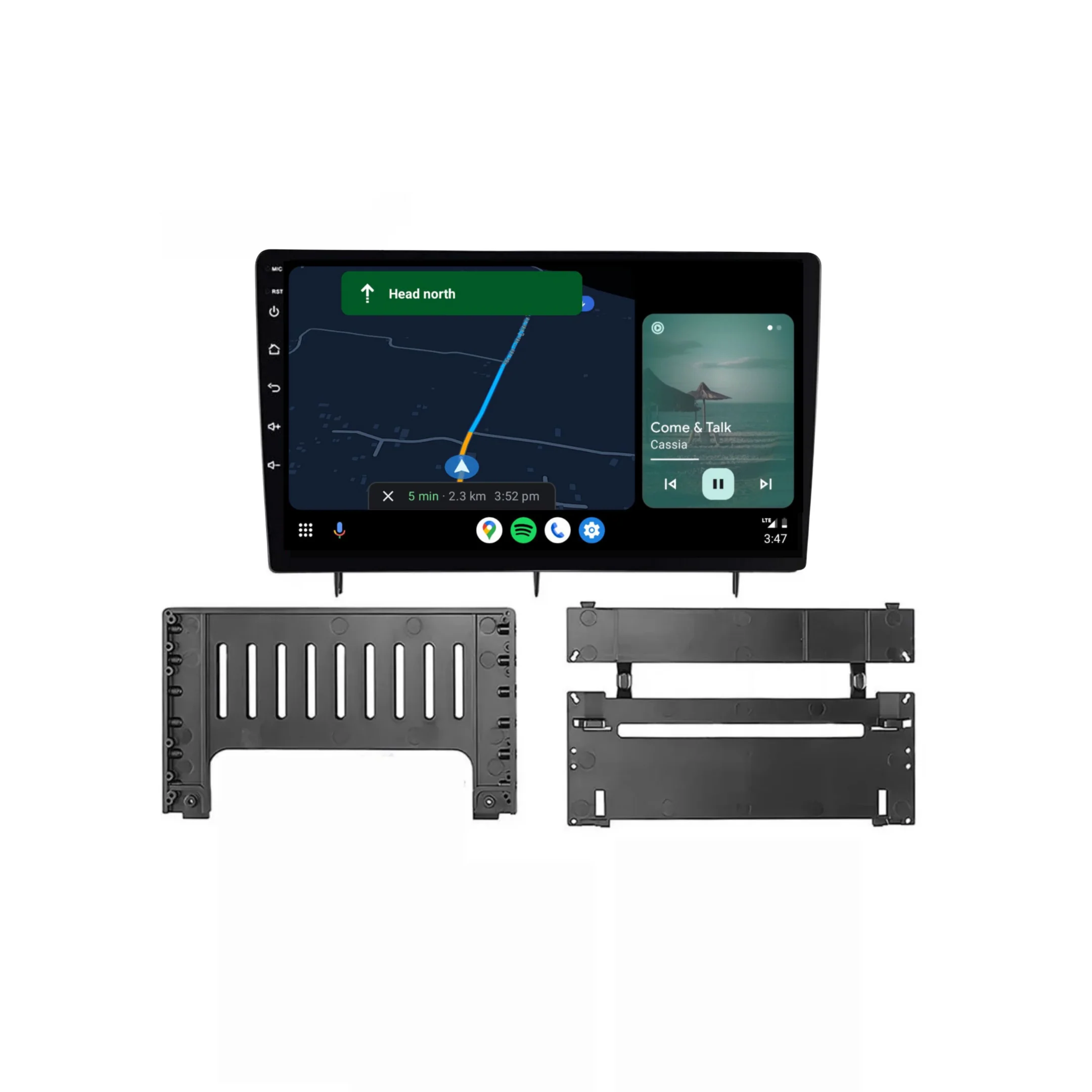Honda Civic (2022+) Plug & Play Head Unit Upgrade Kit: Car Radio with Wireless & Wired Apple CarPlay & Android Auto - Image 4