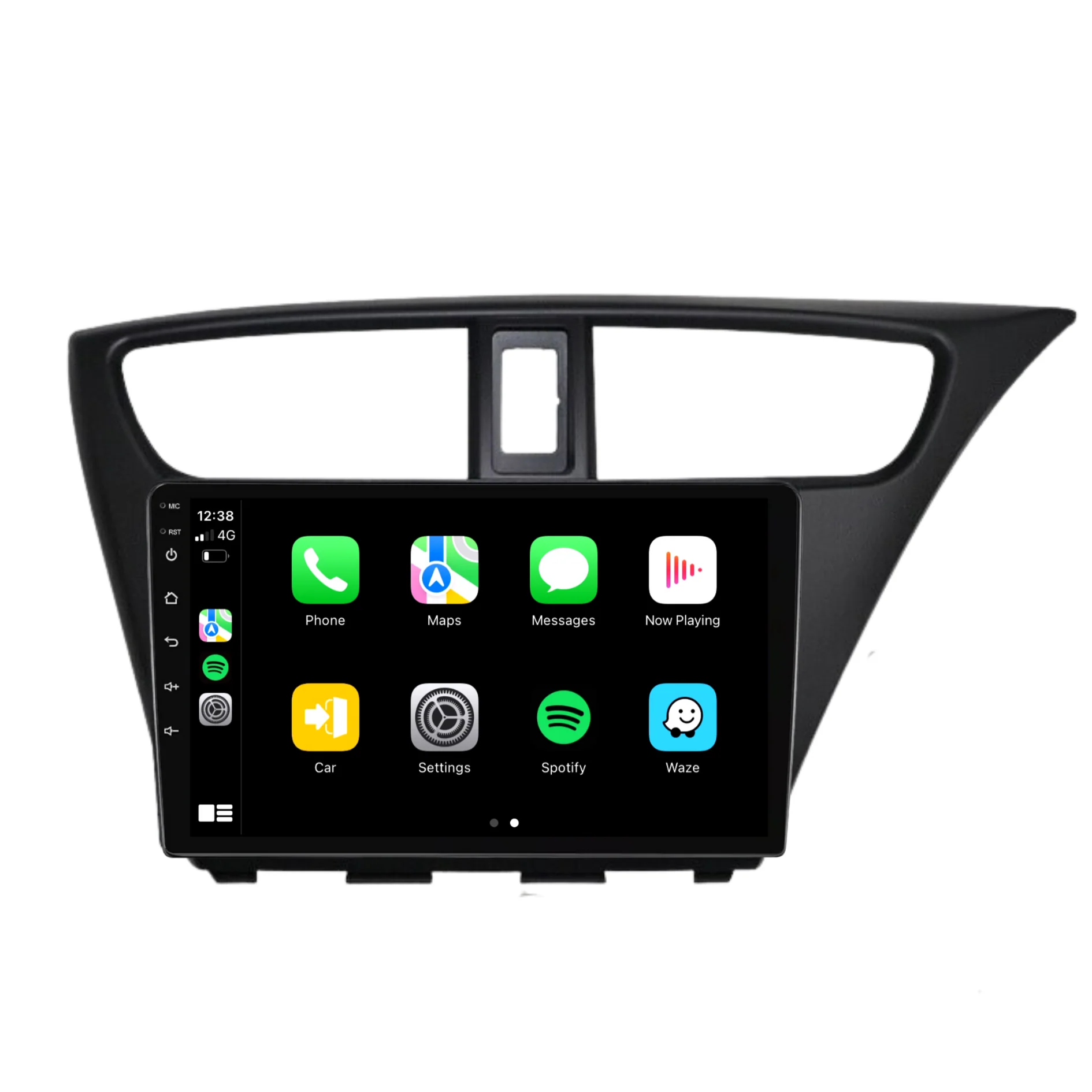 Honda Civic Hatch (2012-2016) Plug & Play Head Unit Upgrade Kit: Car Radio with Wireless & Wired Apple CarPlay & Android Auto - Image 2