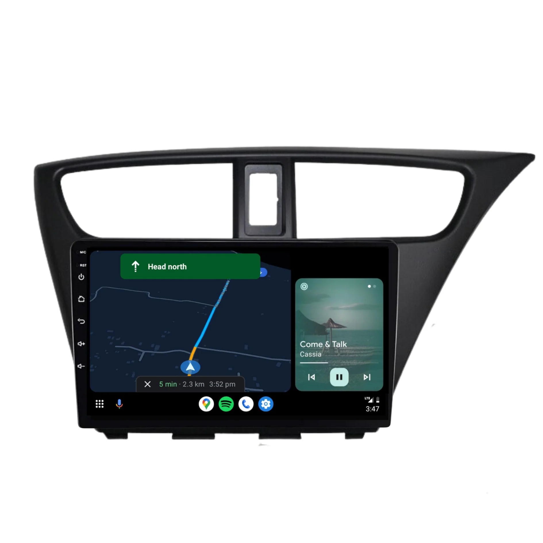 Honda Civic Hatch (2012-2016) Plug & Play Head Unit Upgrade Kit: Car Radio with Wireless & Wired Apple CarPlay & Android Auto - Image 5