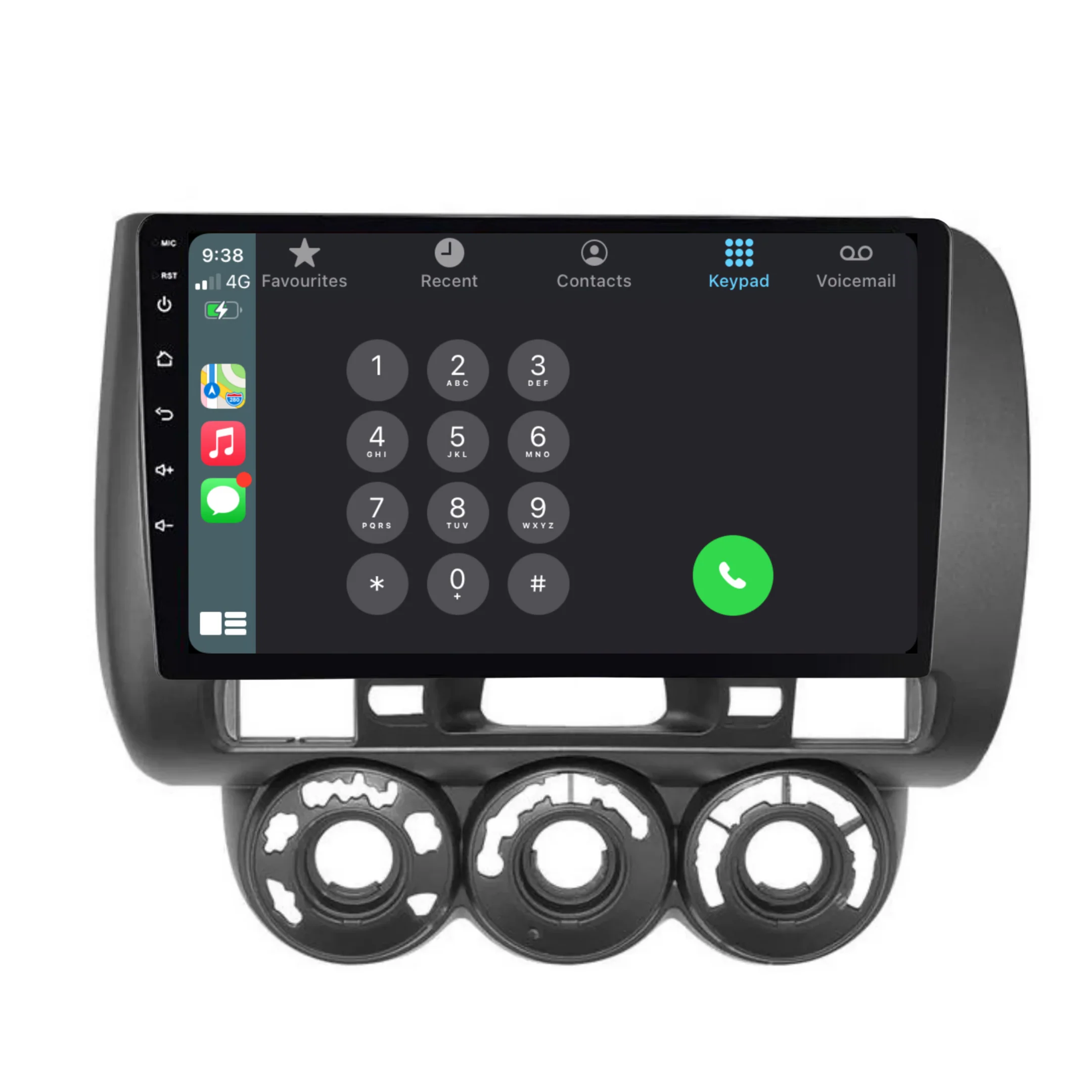 Honda Fit/Jazz/City (2002-2008) Plug & Play Head Unit Upgrade Kit: Car Radio with Wireless & Wired Apple CarPlay & Android Auto - Image 3