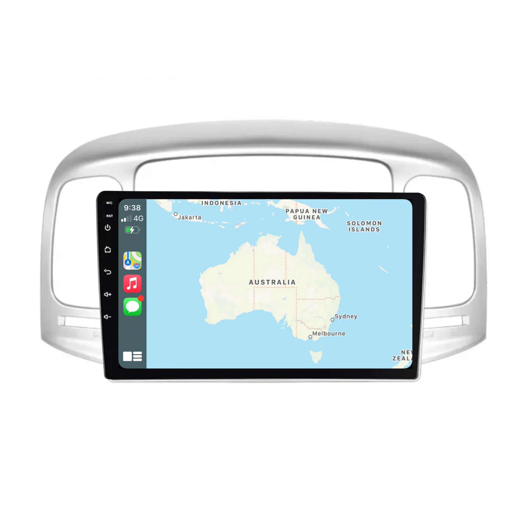 Hyundai Accent (2008-2011) Plug & Play Head Unit Upgrade Kit: Car Radio with Wireless & Wired Apple CarPlay & Android Auto - Image 2