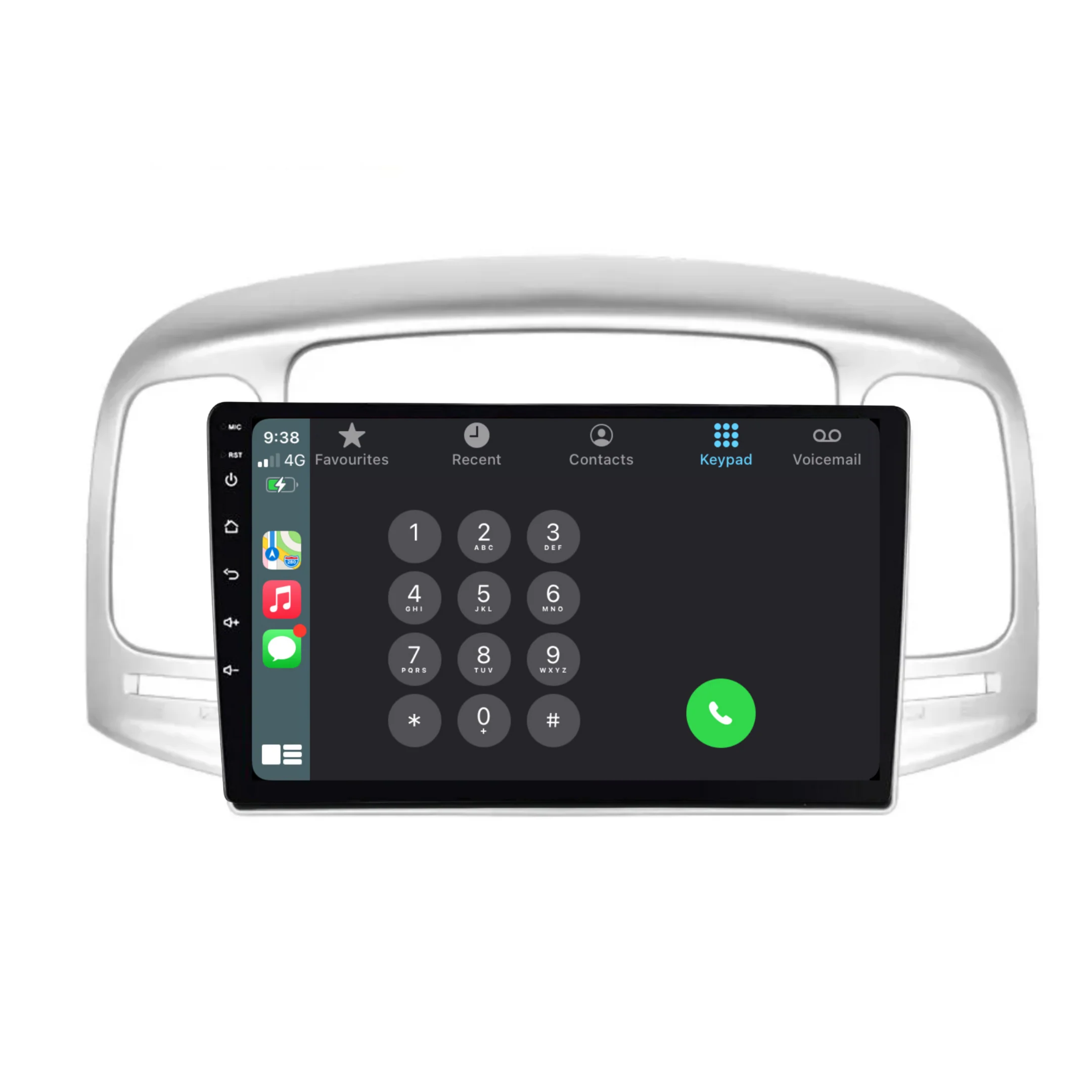 Hyundai Accent (2008-2011) Plug & Play Head Unit Upgrade Kit: Car Radio with Wireless & Wired Apple CarPlay & Android Auto - Image 3