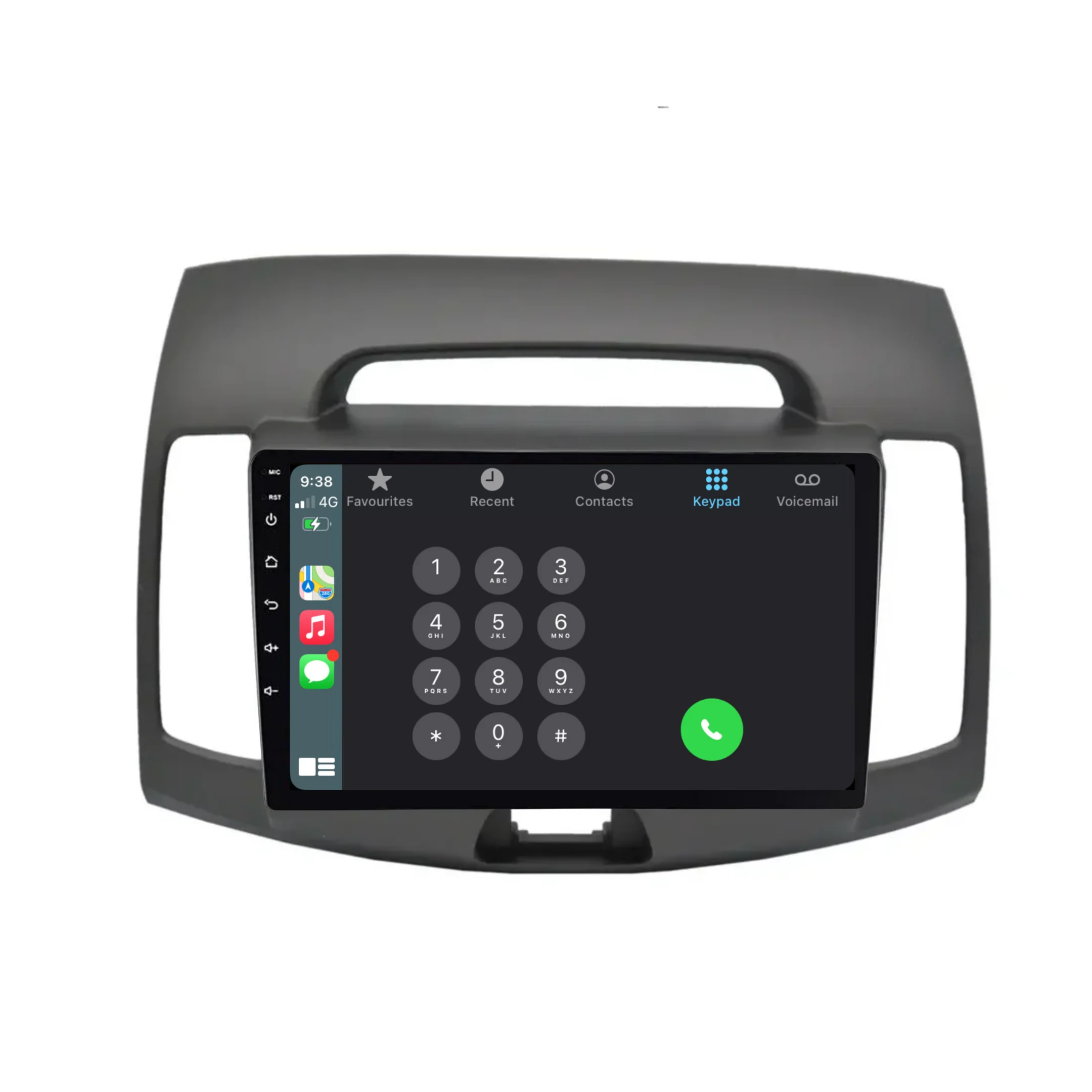 Hyundai Elantra (2008-2010) Plug & Play Head Unit Upgrade Kit: Car Radio with Wireless & Wired Apple CarPlay & Android Auto - Image 3