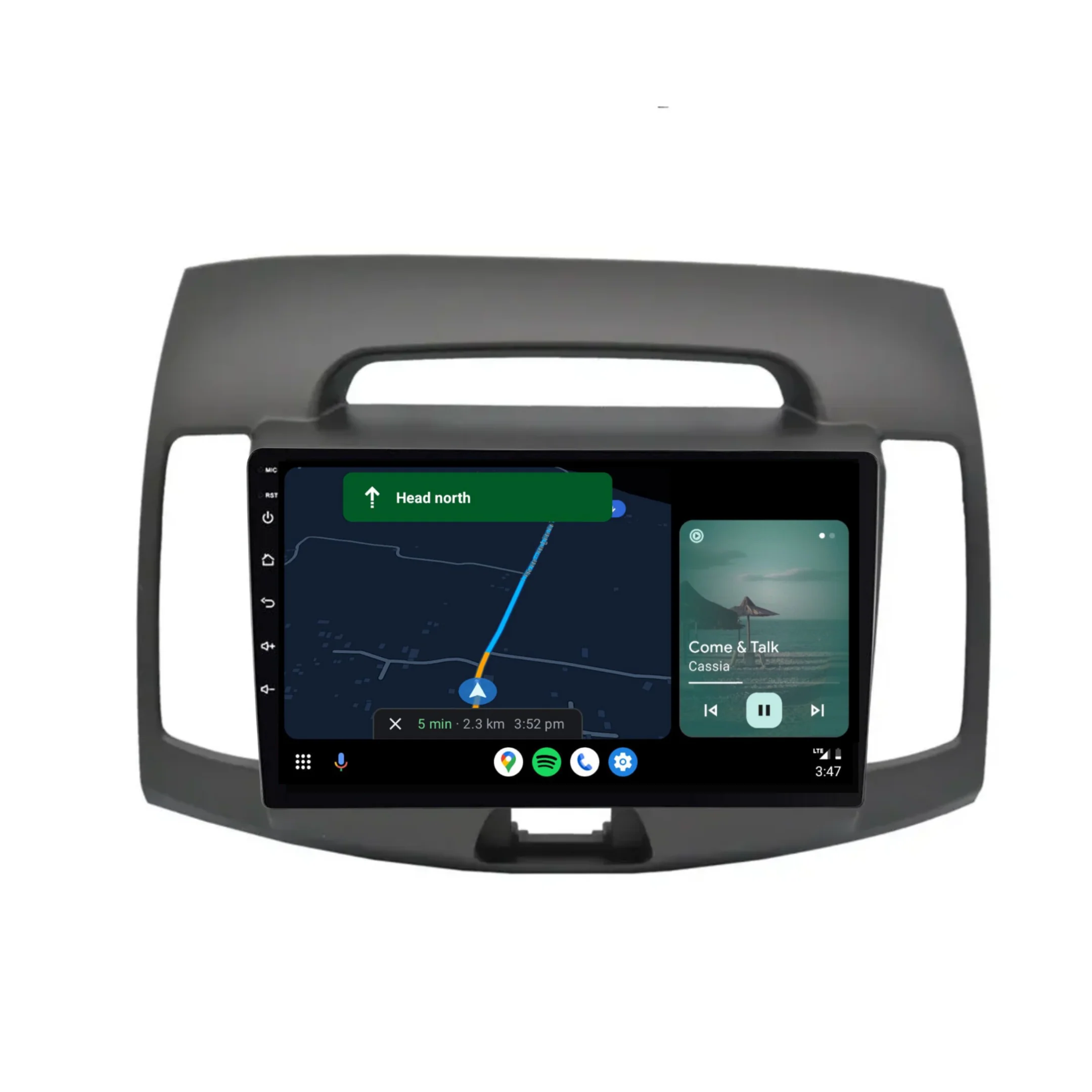 Hyundai Elantra (2008-2010) Plug & Play Head Unit Upgrade Kit: Car Radio with Wireless & Wired Apple CarPlay & Android Auto - Image 4