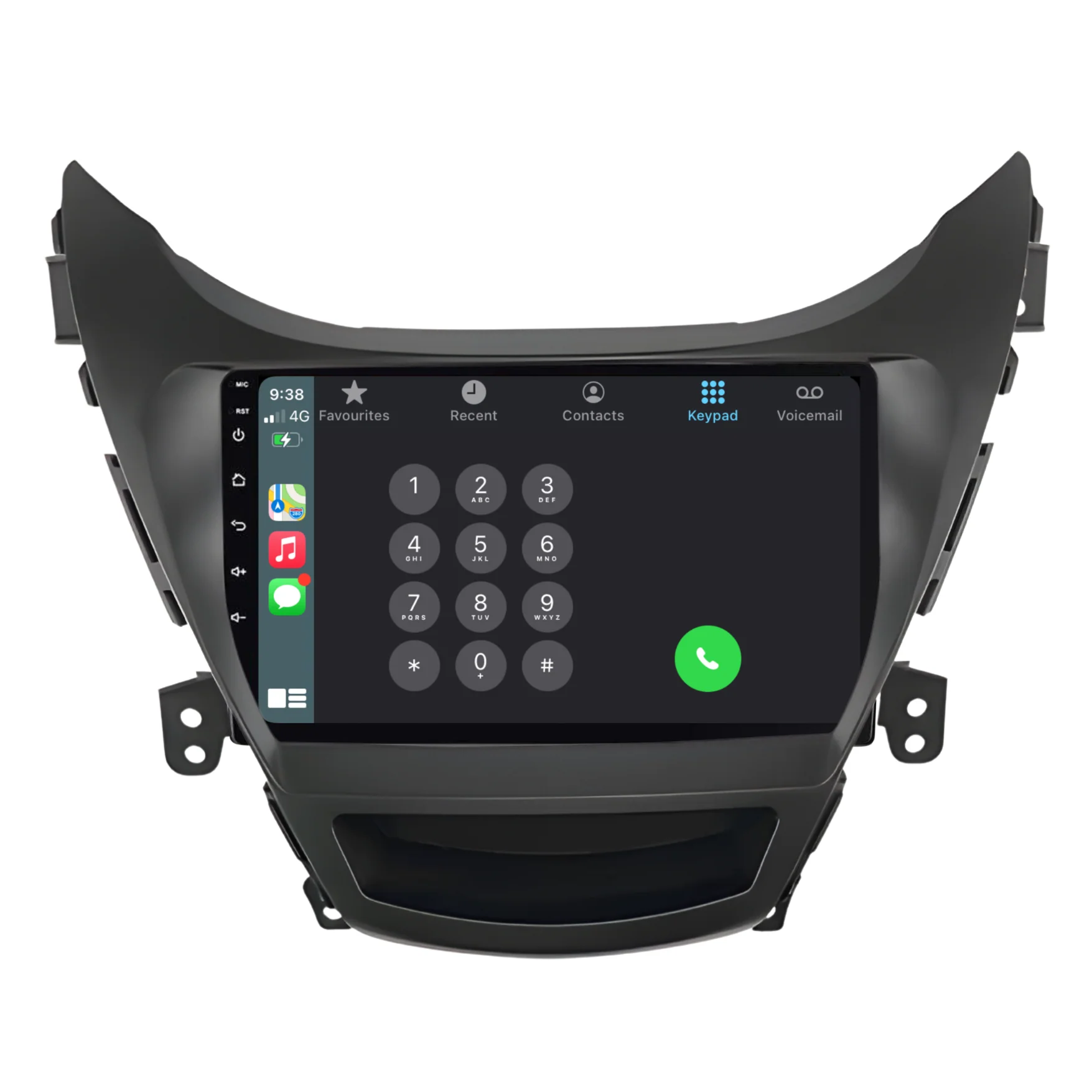 Hyundai Elantra (2011-2014) Plug & Play Head Unit Upgrade Kit: Car Radio with Wireless & Wired Apple CarPlay & Android Auto - Image 3