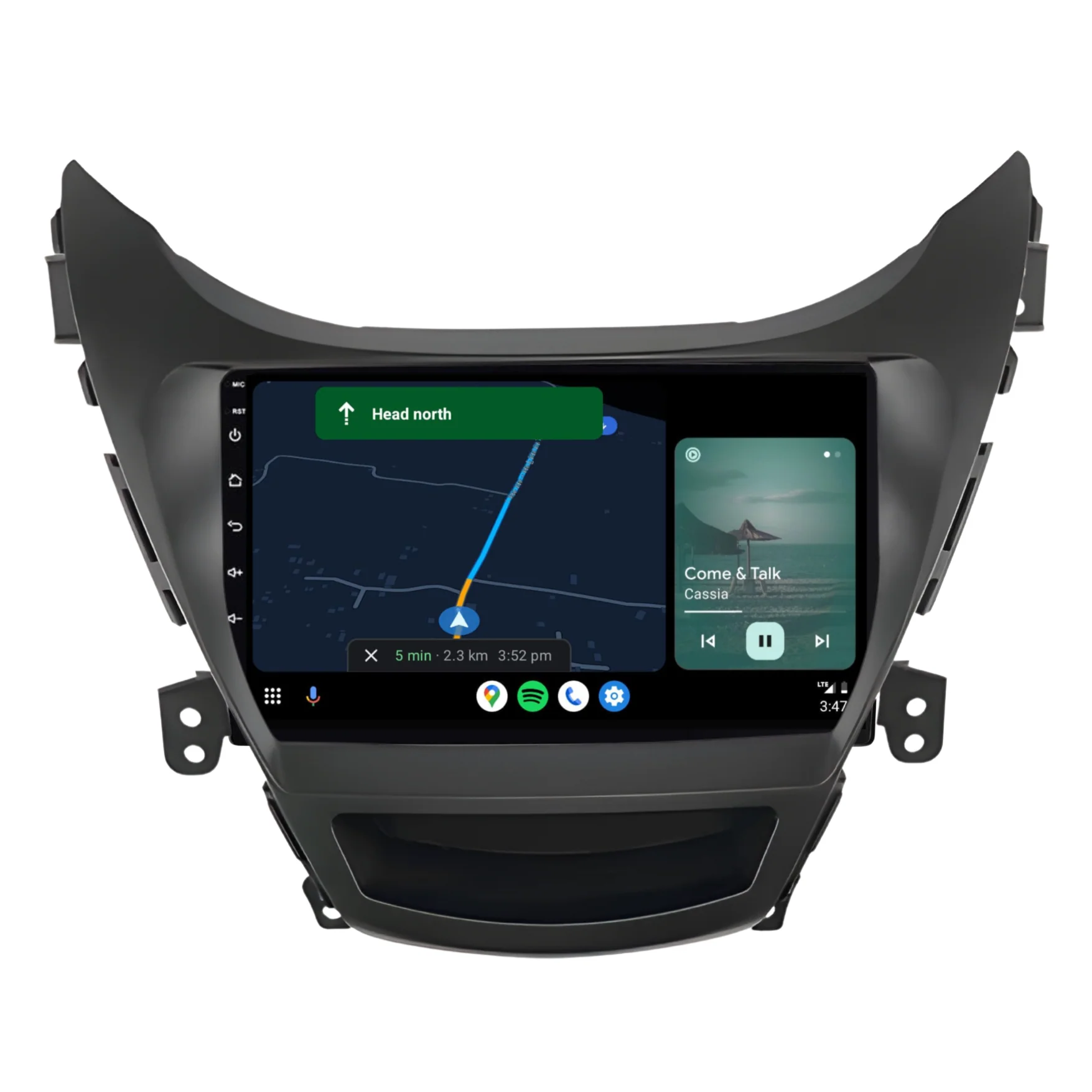 Hyundai Elantra (2011-2014) Plug & Play Head Unit Upgrade Kit: Car Radio with Wireless & Wired Apple CarPlay & Android Auto - Image 4