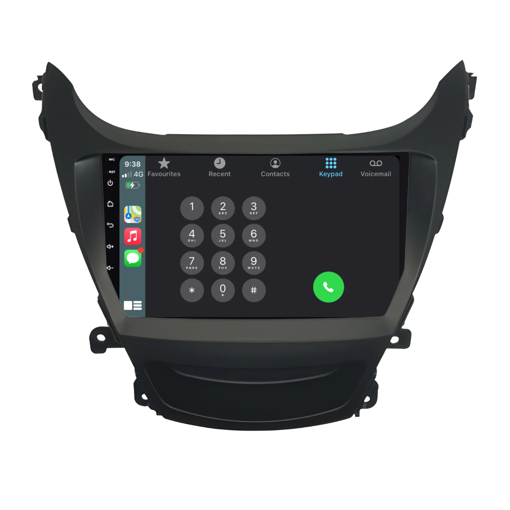 Hyundai Elantra (2014-2016) Plug & Play Head Unit Upgrade Kit: Car Radio with Wireless & Wired Apple CarPlay & Android Auto - Image 3