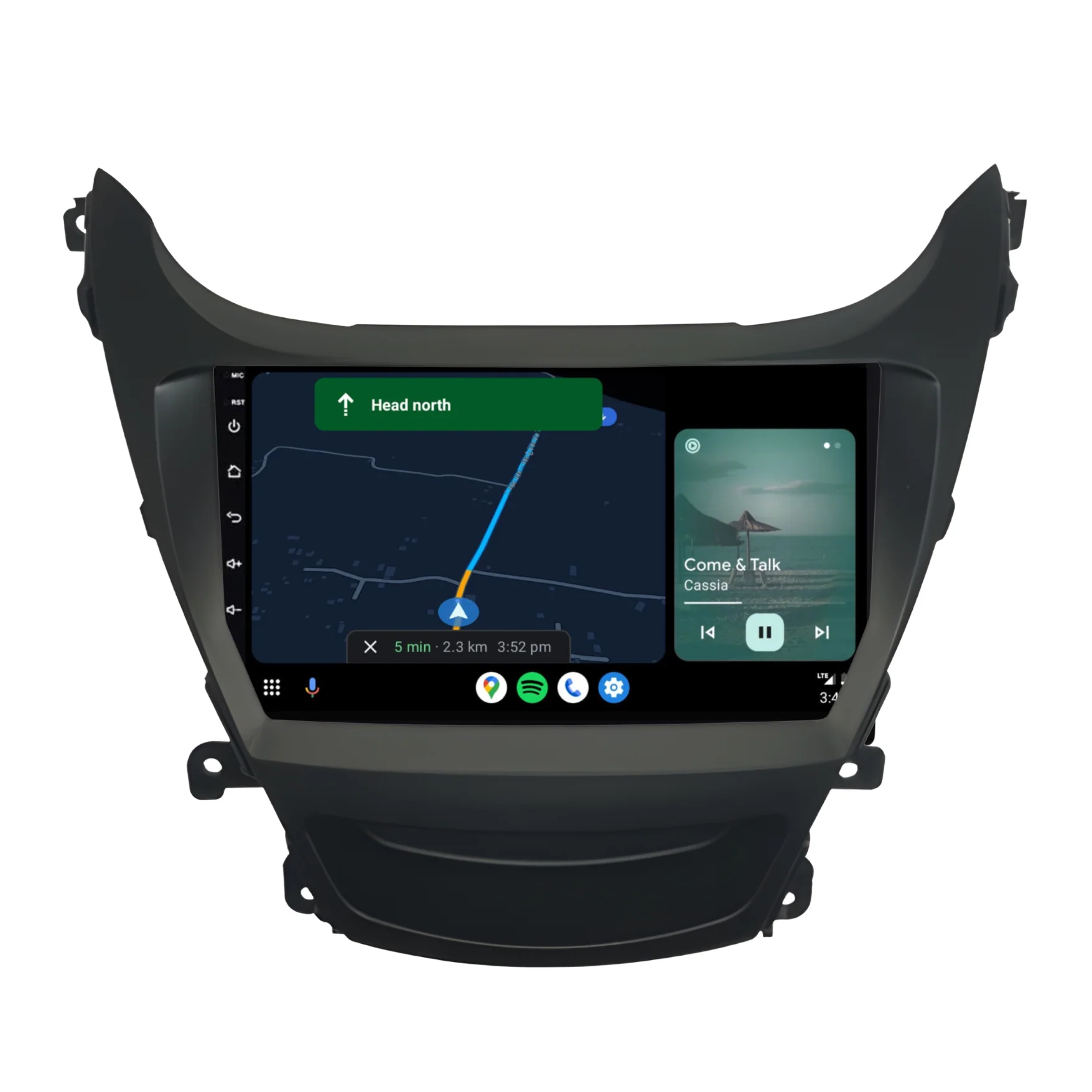 Hyundai Elantra (2014-2016) Plug & Play Head Unit Upgrade Kit: Car Radio with Wireless & Wired Apple CarPlay & Android Auto - Image 4