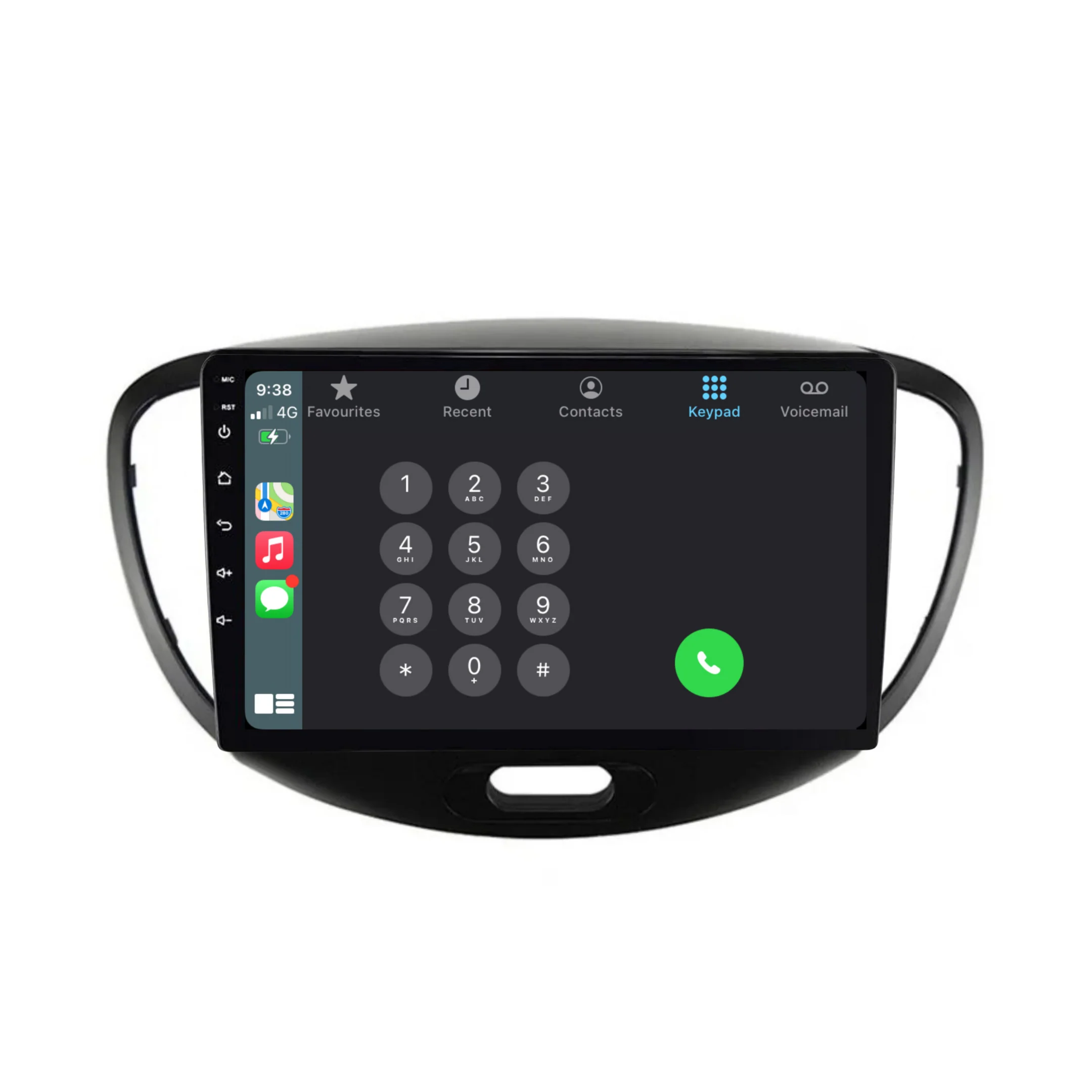 Hyundai i10 (2007-2013) Plug & Play Head Unit Upgrade Kit: Car Radio with Wireless & Wired Apple CarPlay & Android Auto - Image 3