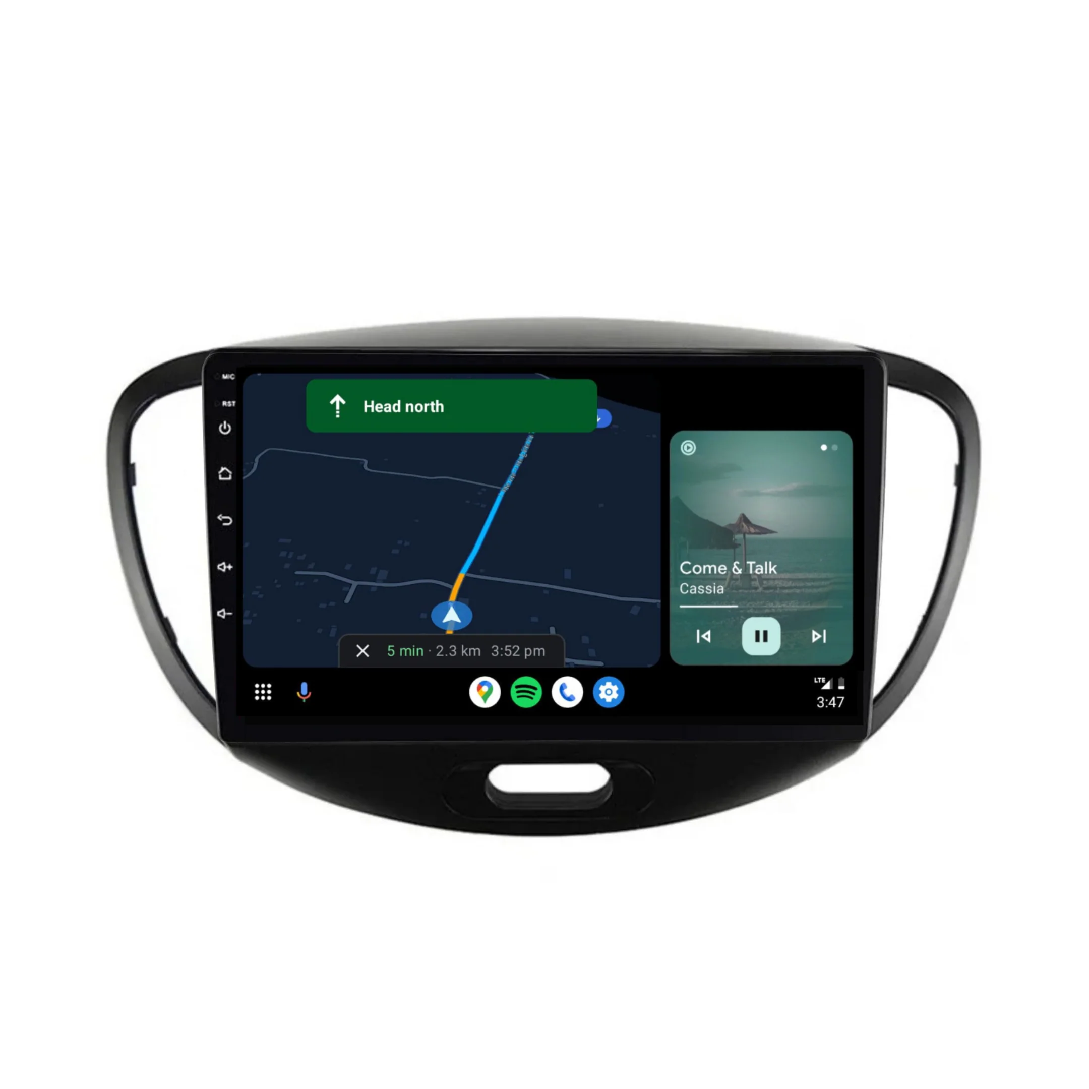Hyundai i10 (2007-2013) Plug & Play Head Unit Upgrade Kit: Car Radio with Wireless & Wired Apple CarPlay & Android Auto - Image 4