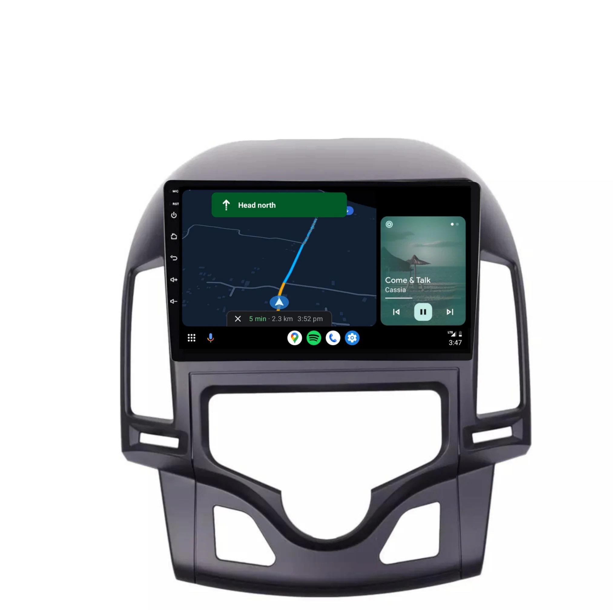 Hyundai i30 (AUTO AC) (2007-2012) Plug & Play Head Unit Upgrade Kit: Car Radio with Wireless & Wired Apple CarPlay & Android Auto - Image 4